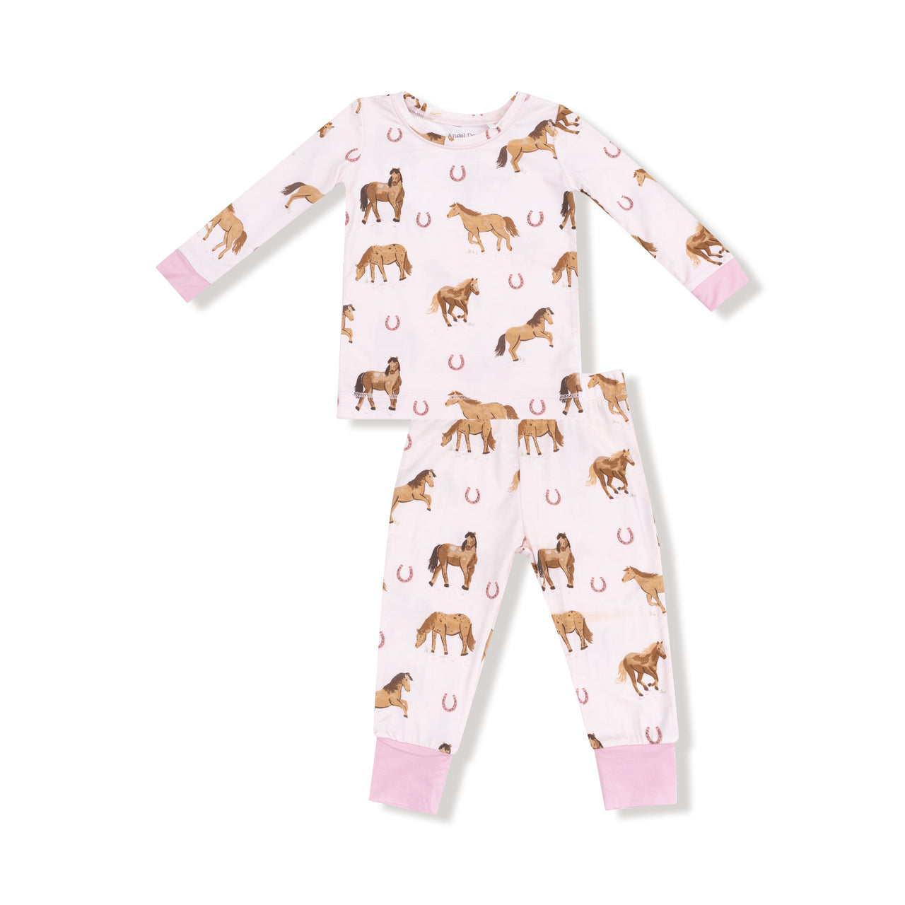 Angel Dear Horses Pink L/S Loungewear Set 171-F25-WHP 5208