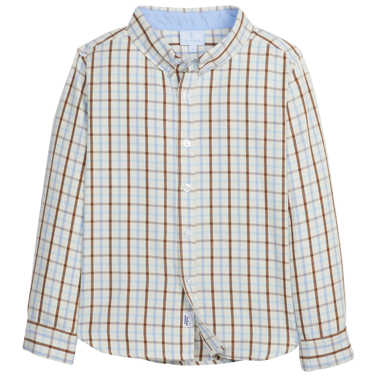 Little English Button Down Shirt Brownfield Plaid 5109