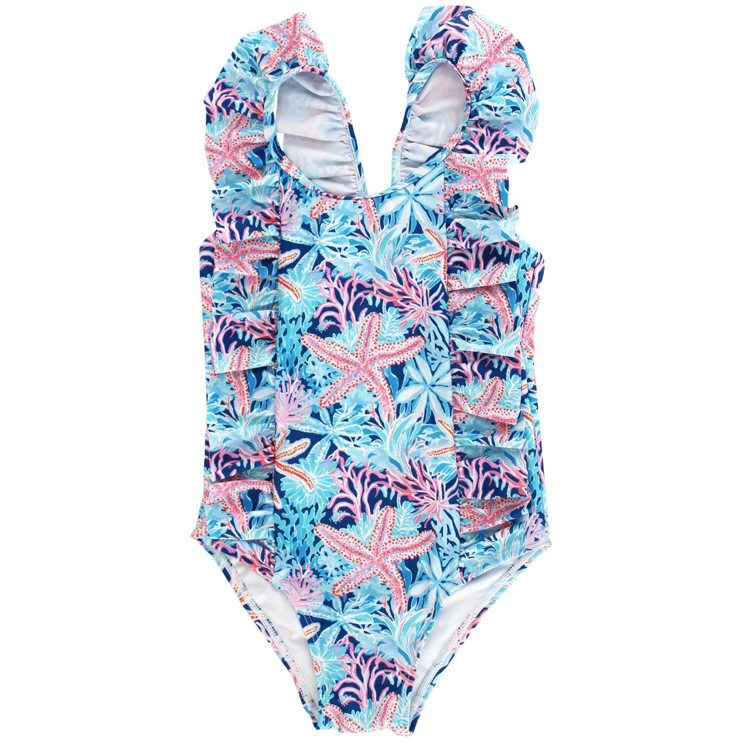 Bailey Boys Girls Spandex Swimsuit Reef1027-GSOS-REEF 5302