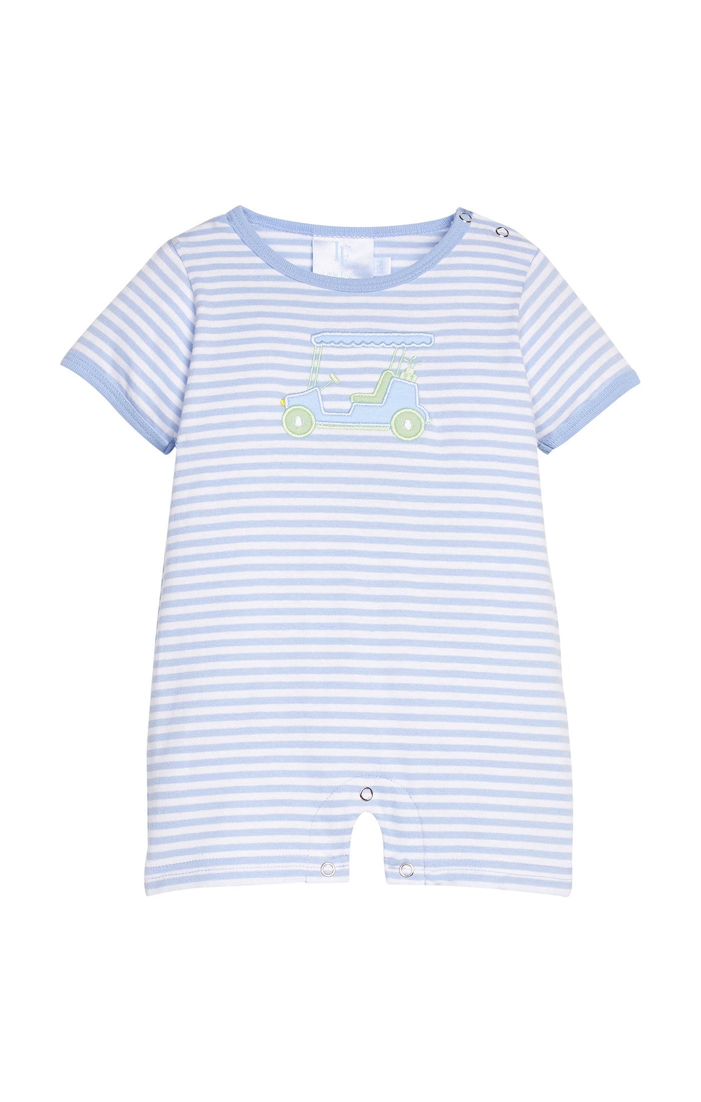 Little English Applique Romper Golf Cart 5303
