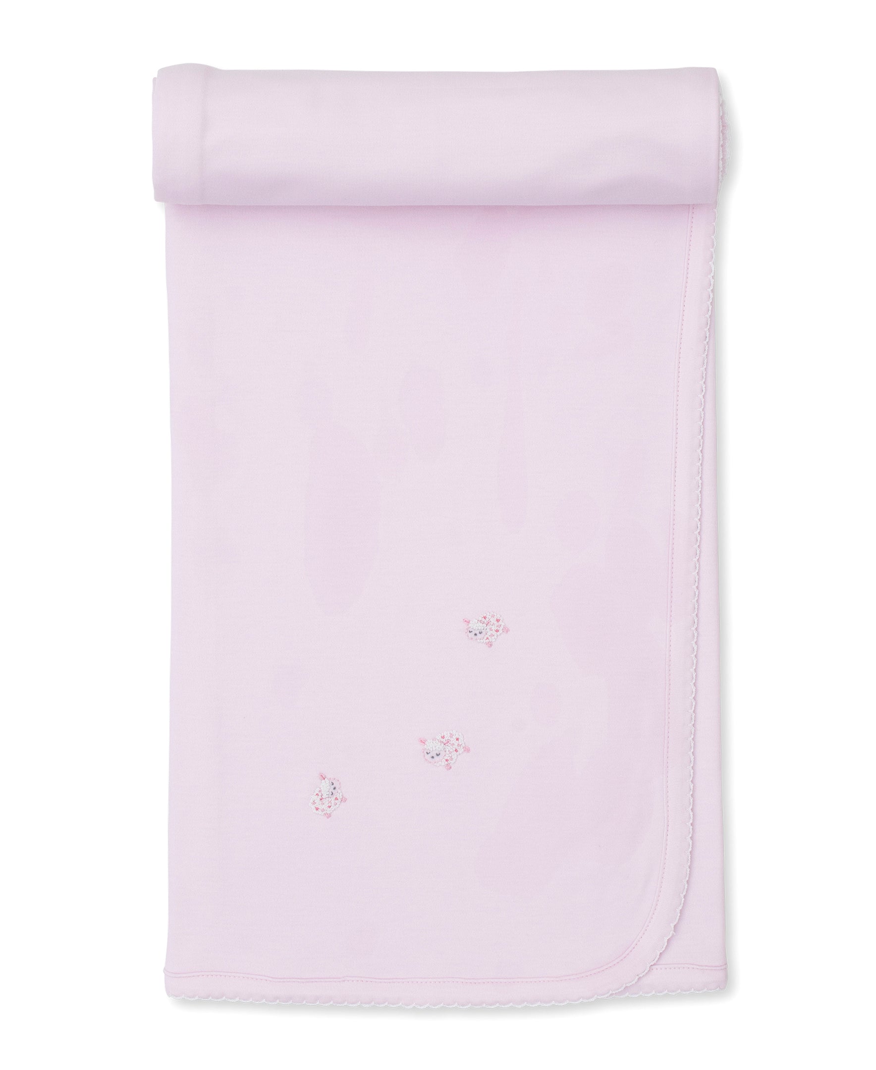 Kissy Kissy SCE Fleecy Sheep Blanket W/Hand Emb 5102