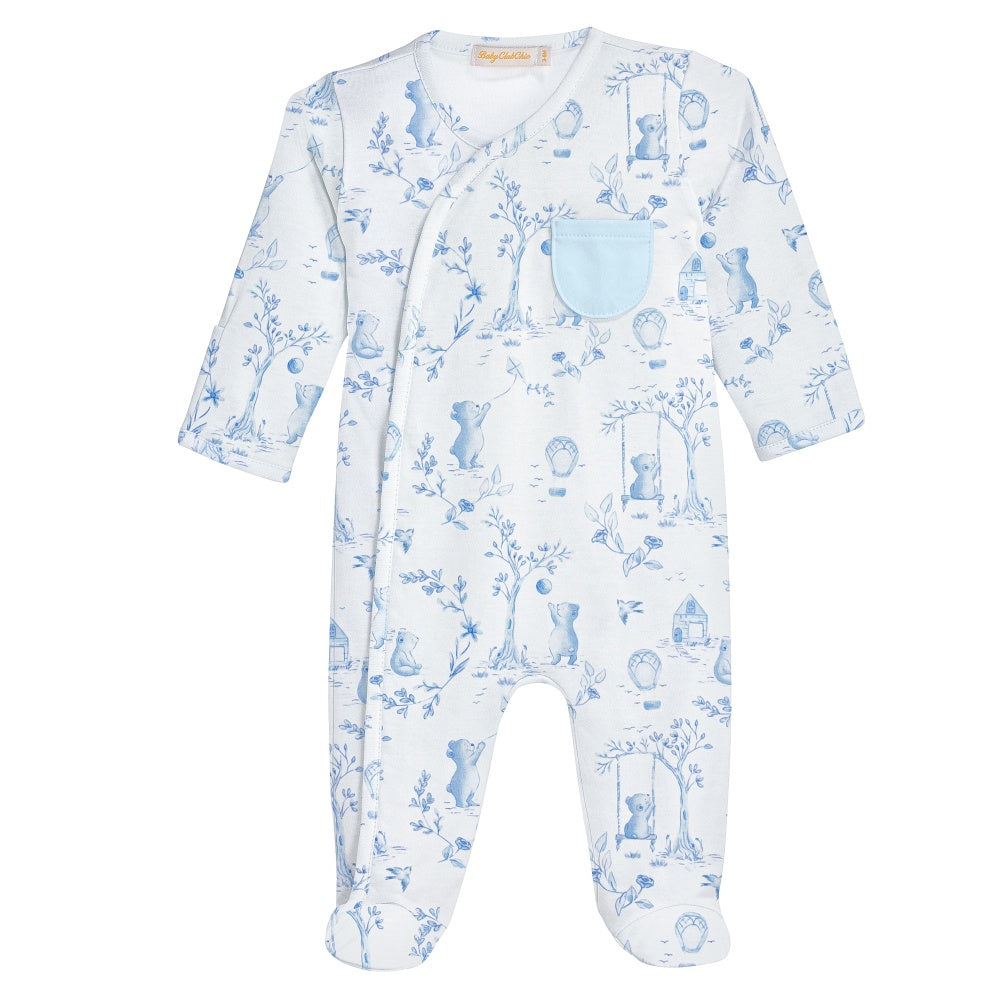 Baby Club Crossed Footie 5102