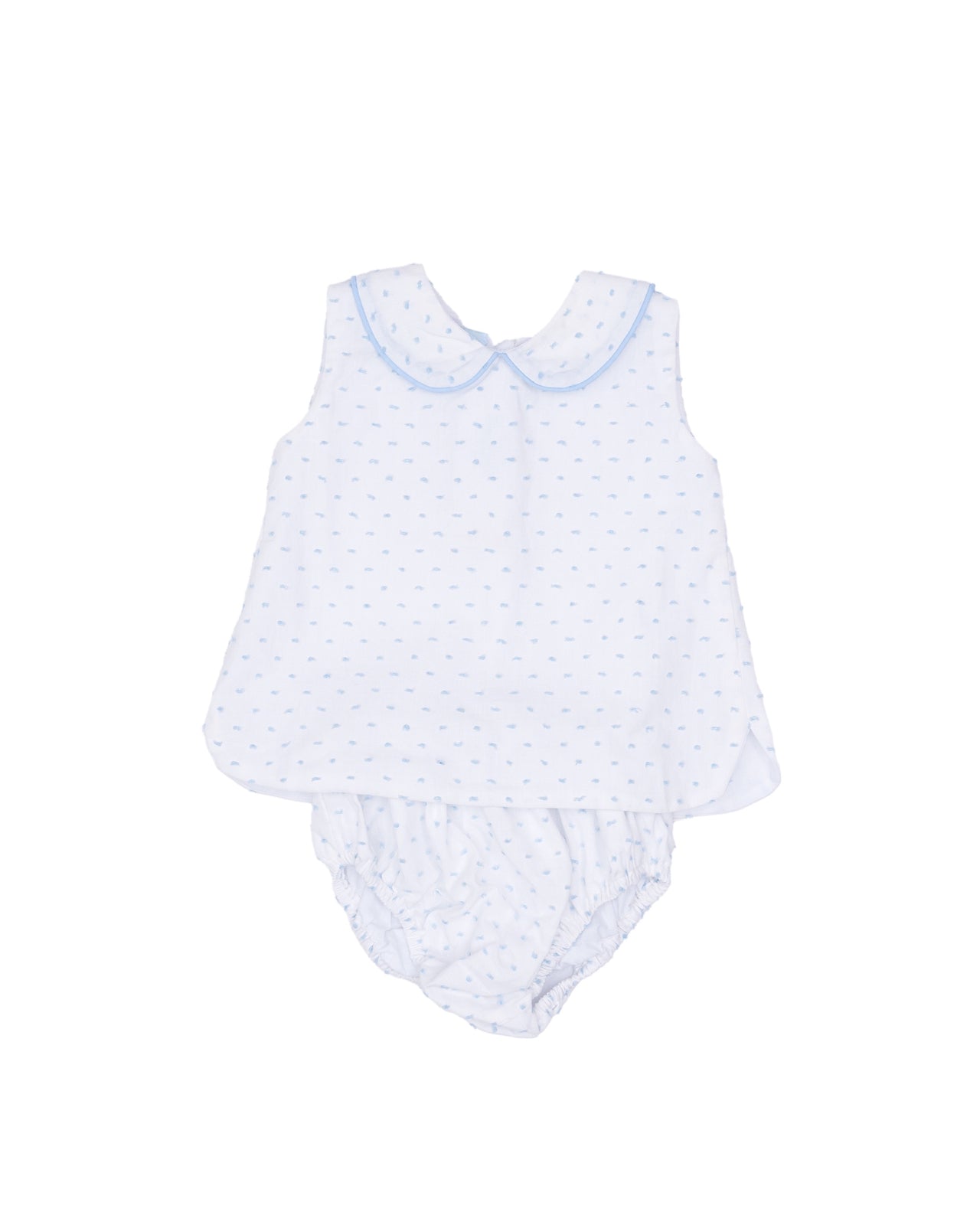 The Oaks Raleigh Diaper Set Lt Blue Swiss Dot RG385 5301