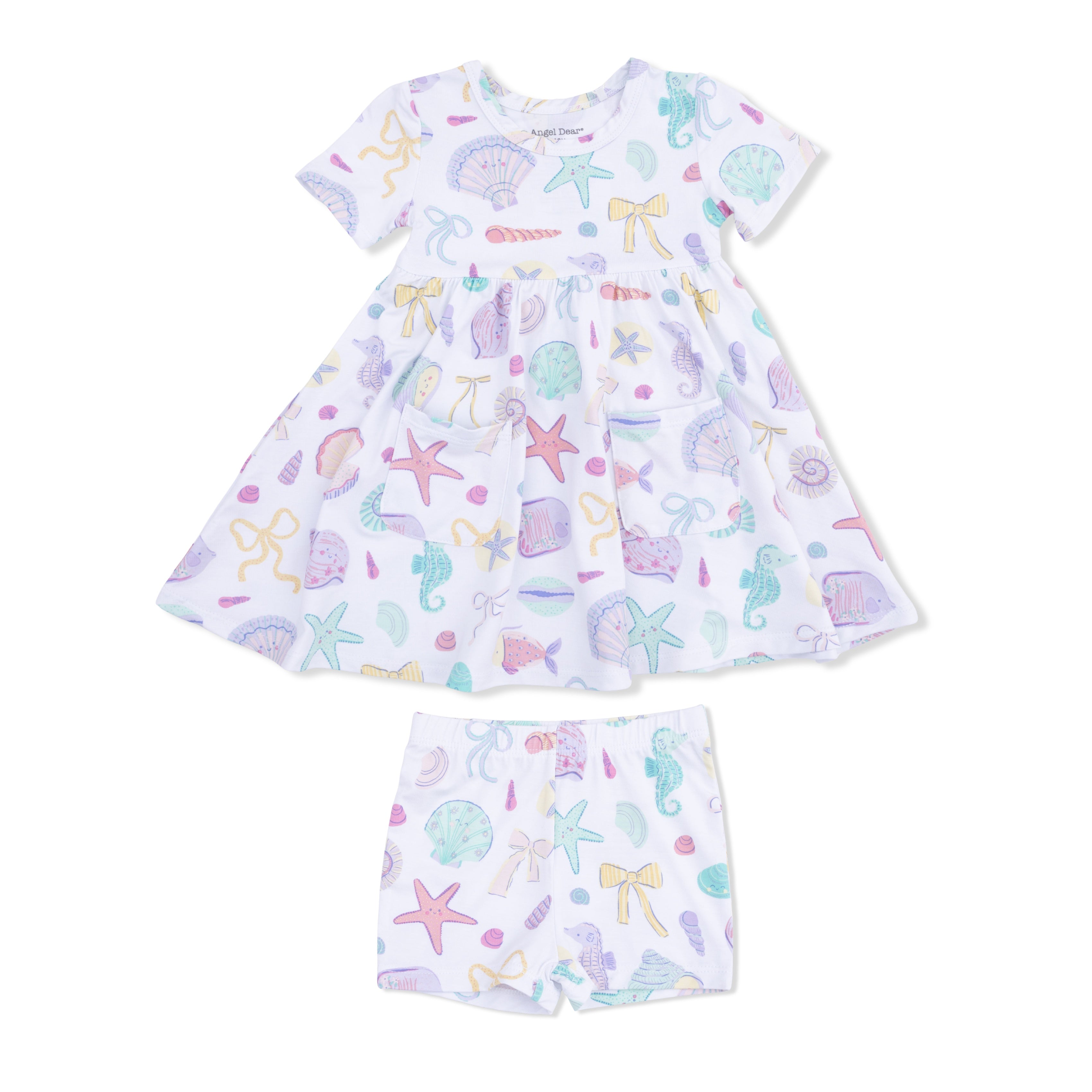 Angel Dear Beach Days Twirly Dress W/Cartwheel Short 551B-S26-BCD 5302