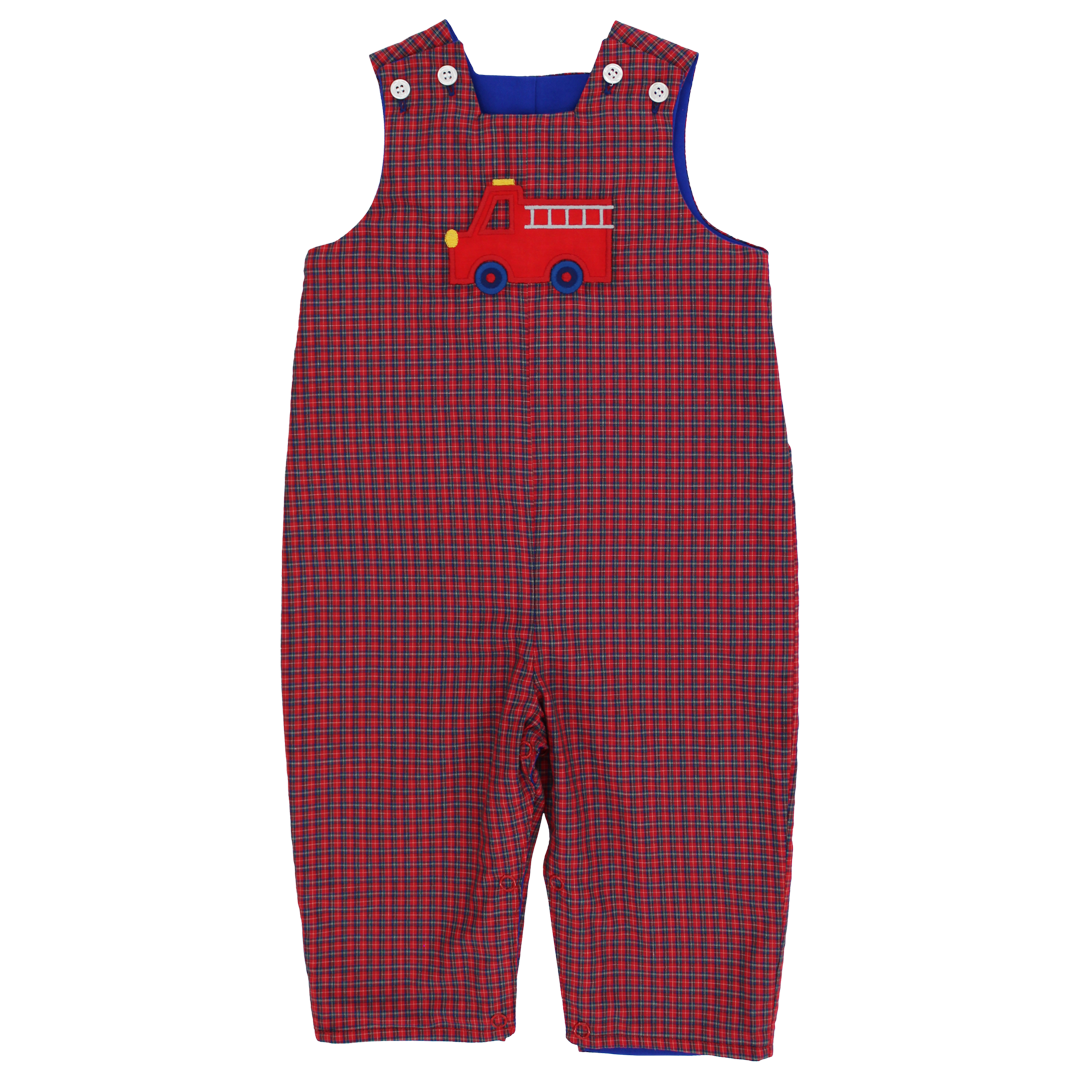 Bailey Boys Little Plaid Firetruck Rev John John 26505 5306