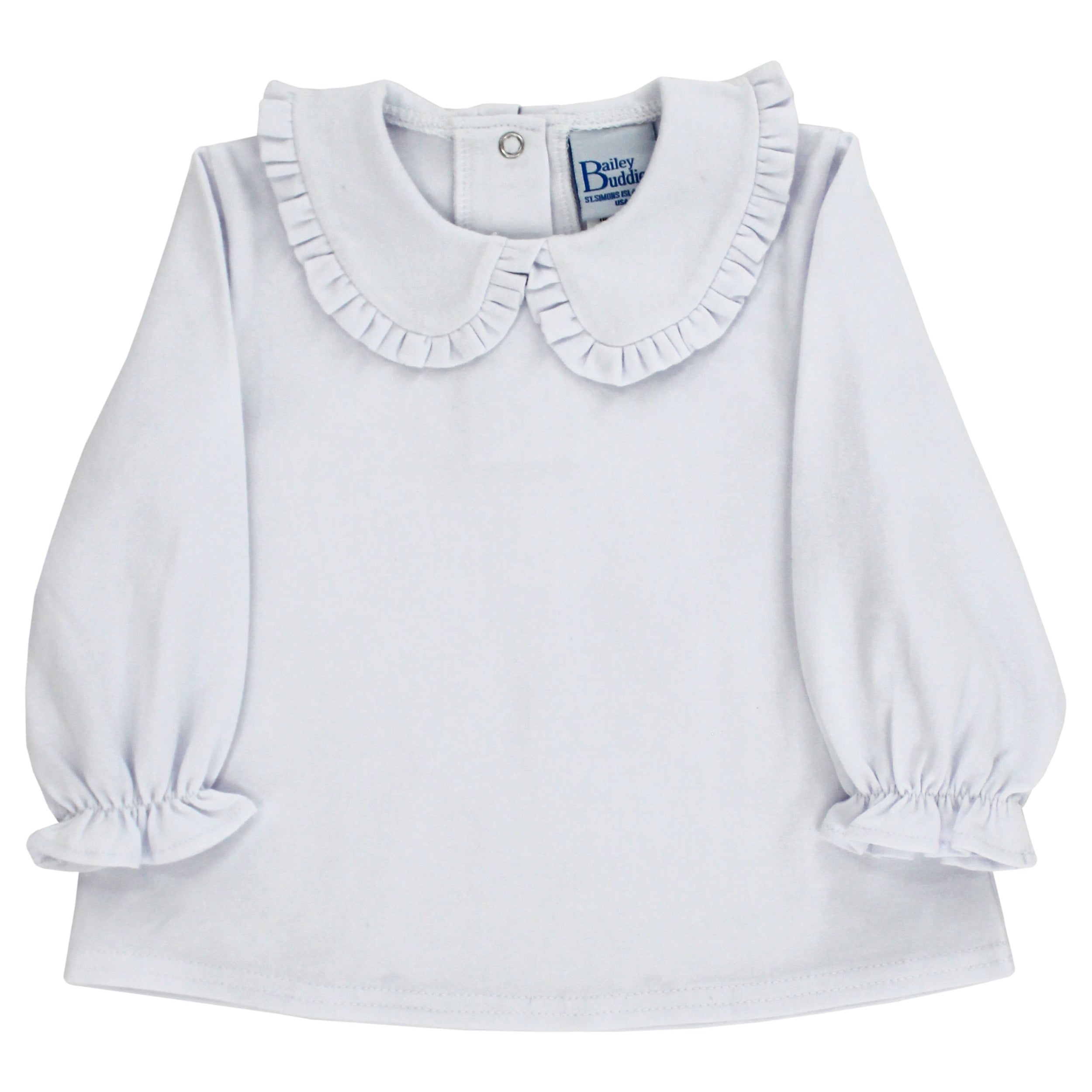Bailey Boys White Knit Girls Peter Pan Shirt 26900-PPG 5306
