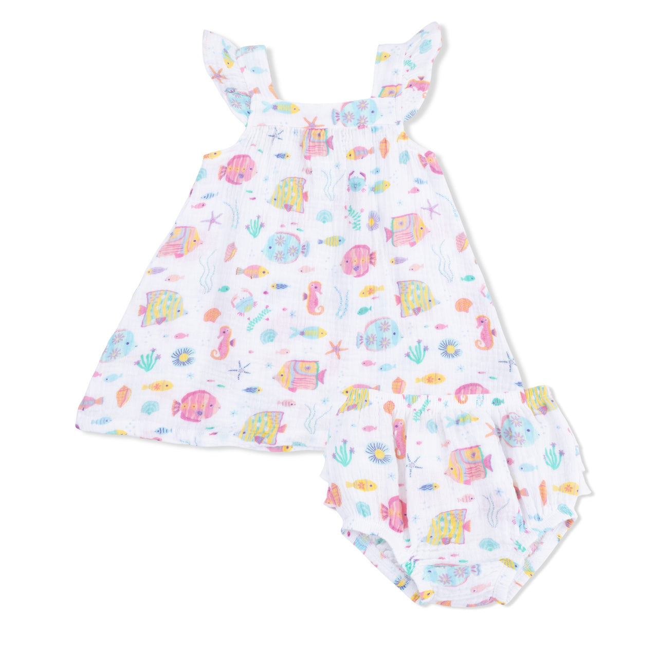 Angel Dear Sunny Coral Reef Fish Sundress and Bloomer 150-S26-SCR 5302