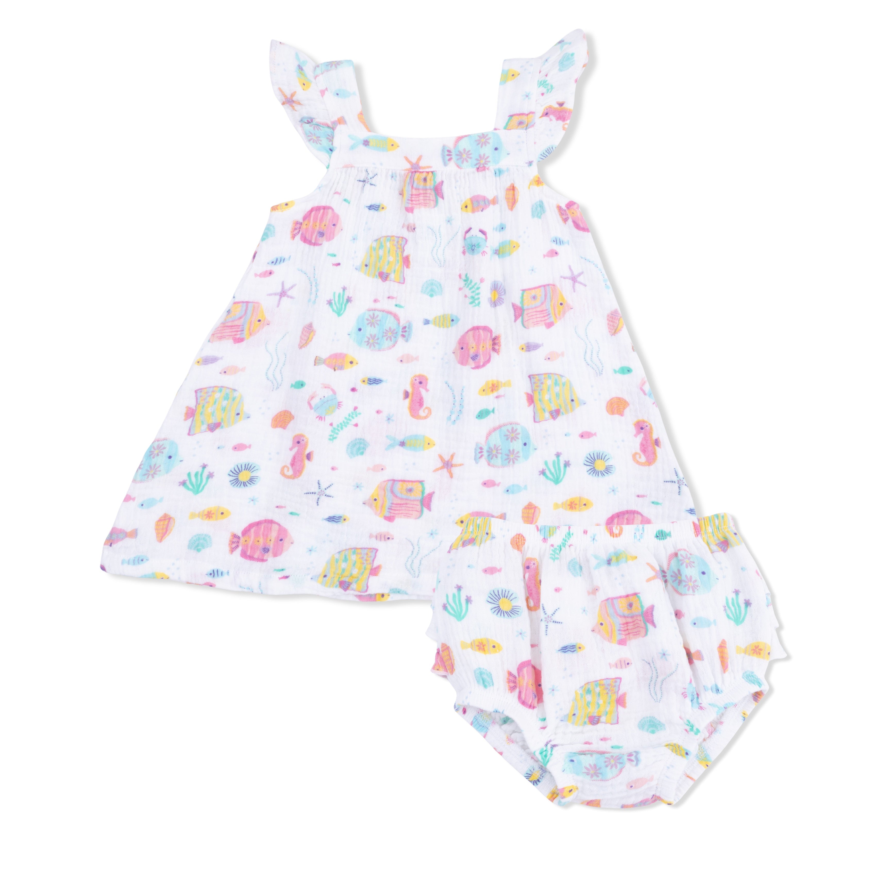 Angel Dear Sunny Coral Reef Fish Sundress and Bloomer 150-S26-SCR 5302