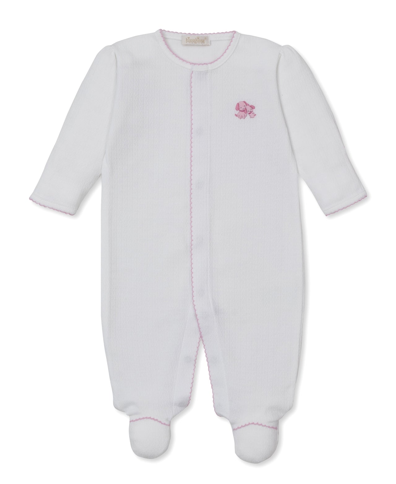 Kissy Kissy Premier Puppy Family Footie W/Hand EMB 5301