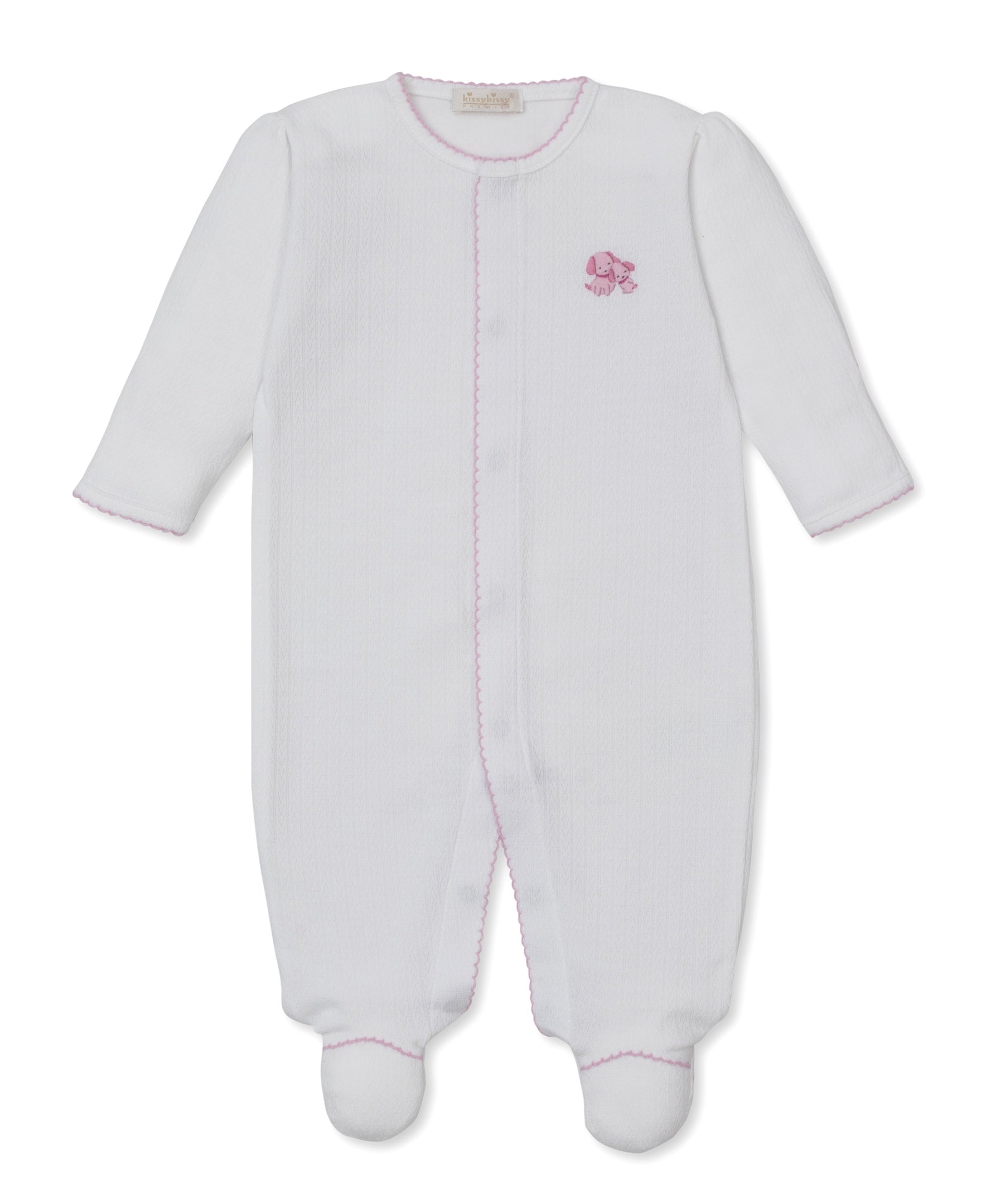 Kissy Kissy Premier Puppy Family Footie W/Hand EMB 5301
