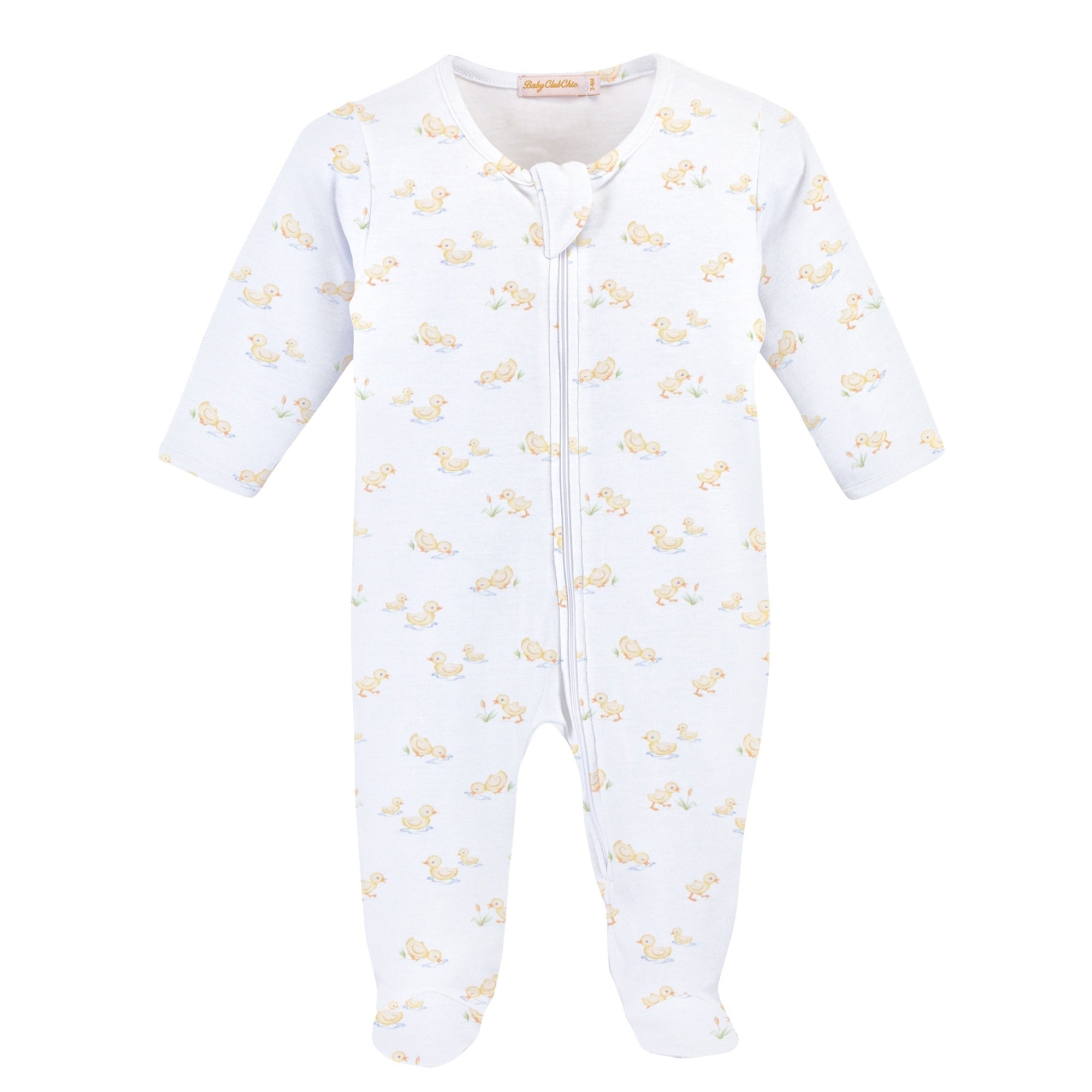 Baby Club Tiny Baby Duckies Zipped Footie FOO49303 5301