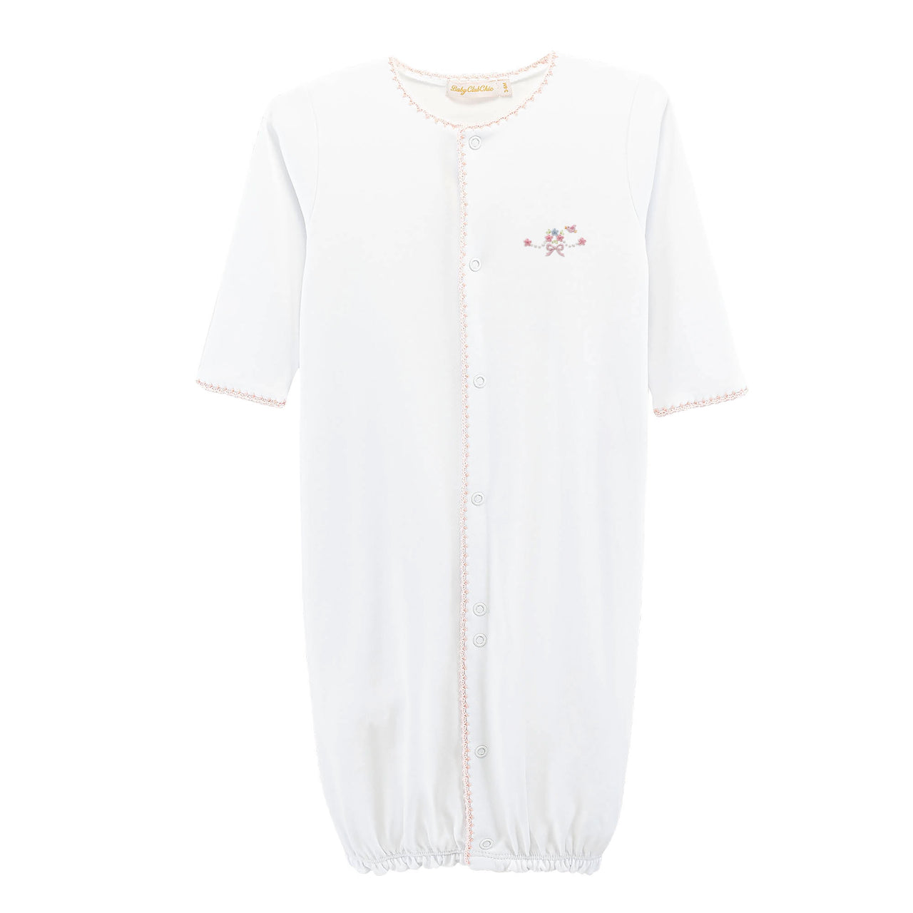 Baby Club Sweet Bows Converter Gown W/Crochet Trim NIG0301317 5301