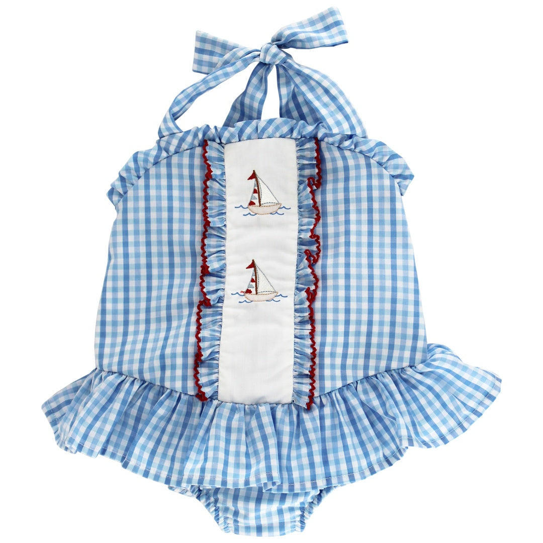 Bailey Boys Flagship Girls 1pc Swim W/Ruffle 26332-GSWR 5303