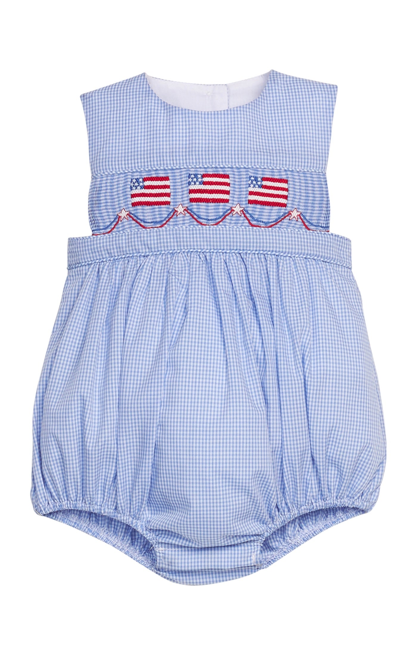 Little English Smocked Apron Bubble Flags 5303