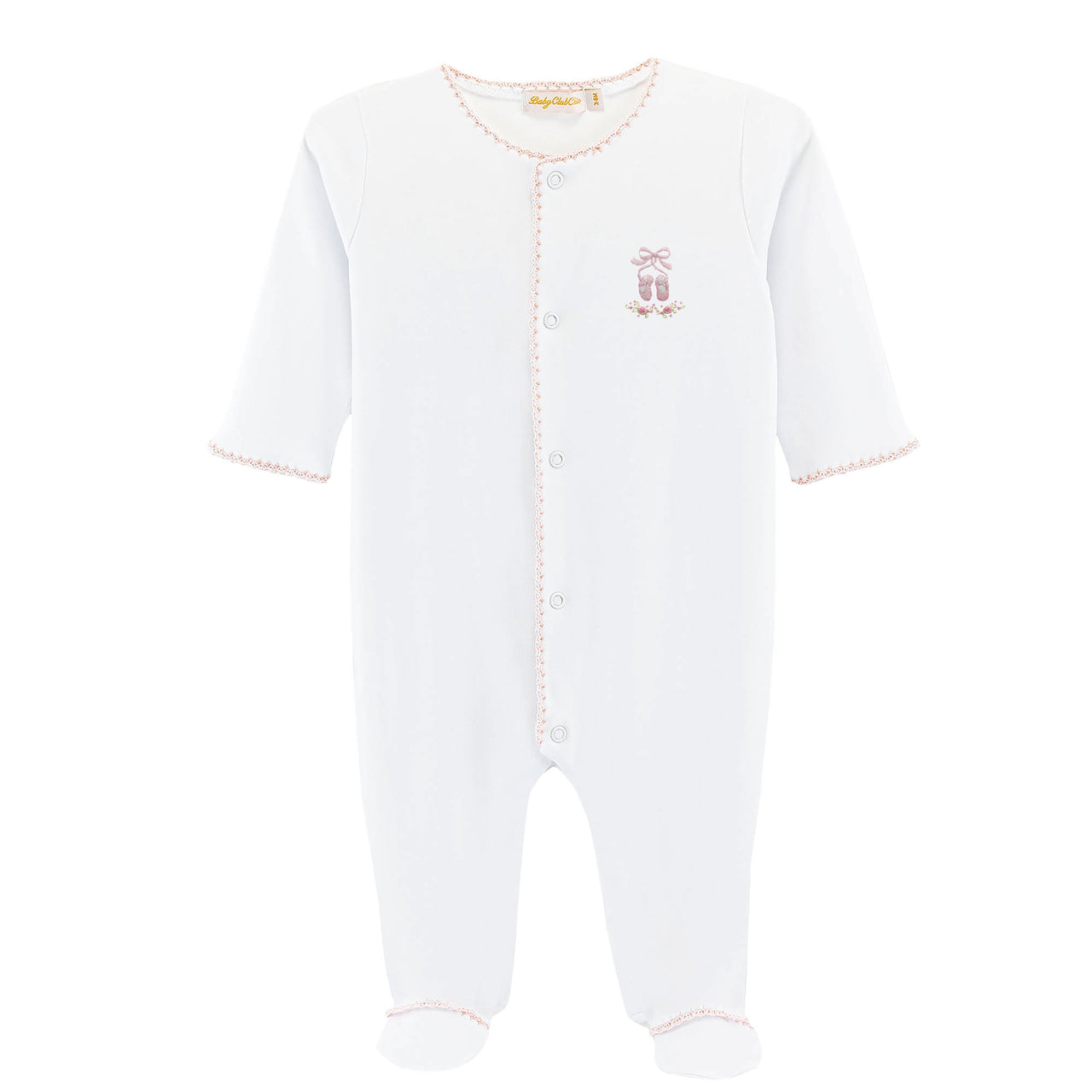 Baby Club Sugarplum Steps Footie W/Crochet Trim FOO1301361 5301