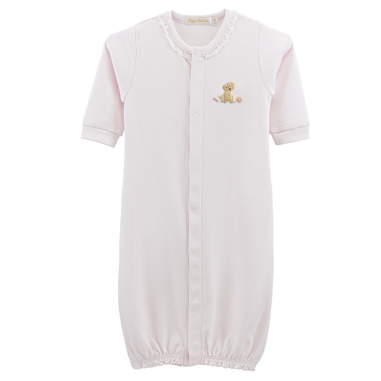 Baby Club Good Puppy Girl Converter Gown W/Lace Pink NIG0101236 5301