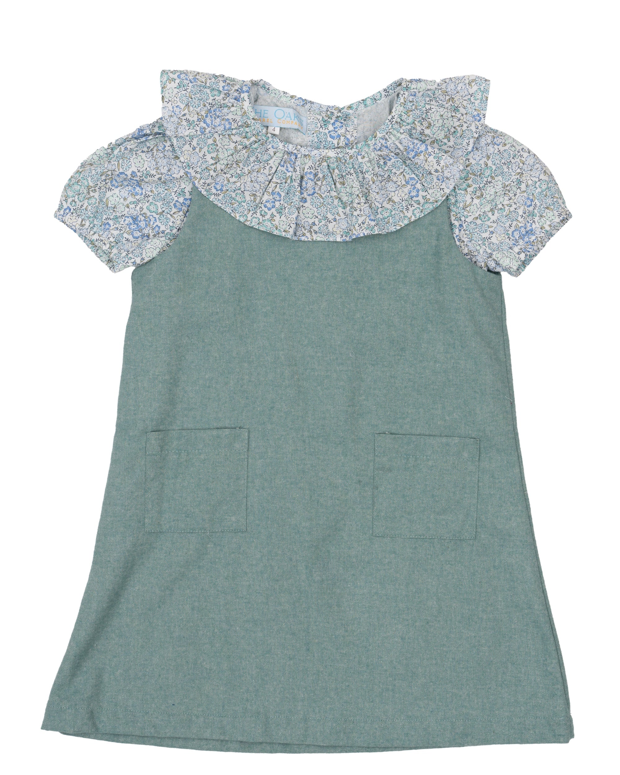 The Oaks Hazel Teal Briar Floral Dress HZ201 5306