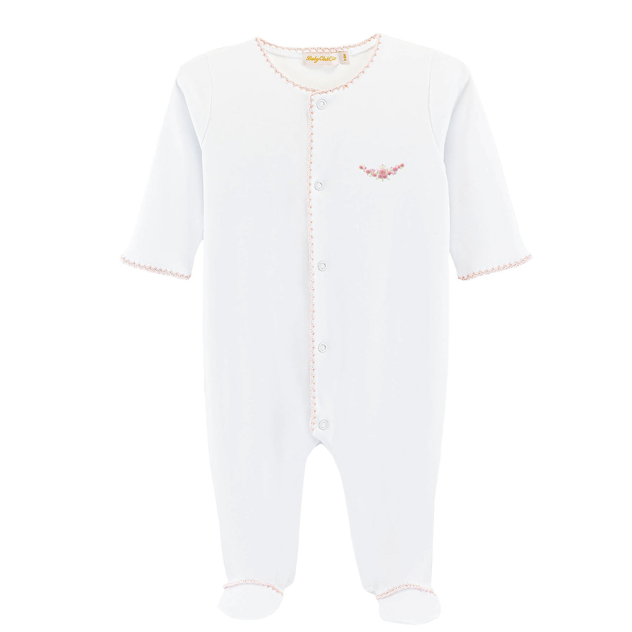 Baby Club Blossom Moon Footie W/Crochet Trim FOO1301365 5301