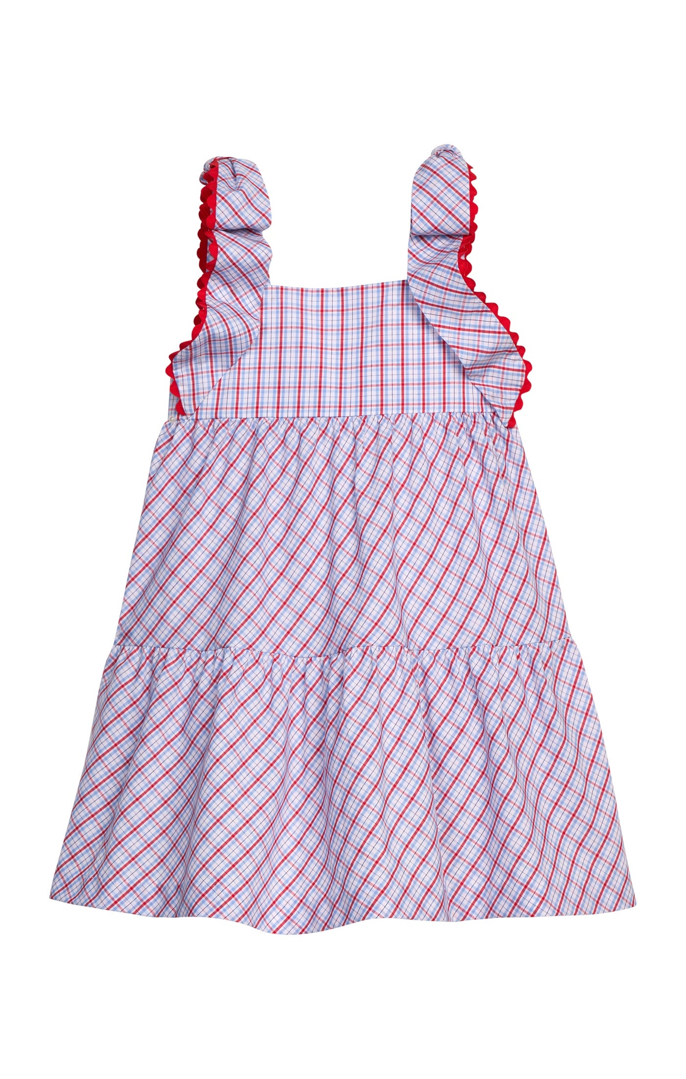 Little English Katherine Dress Patriotic Plaid 5303
