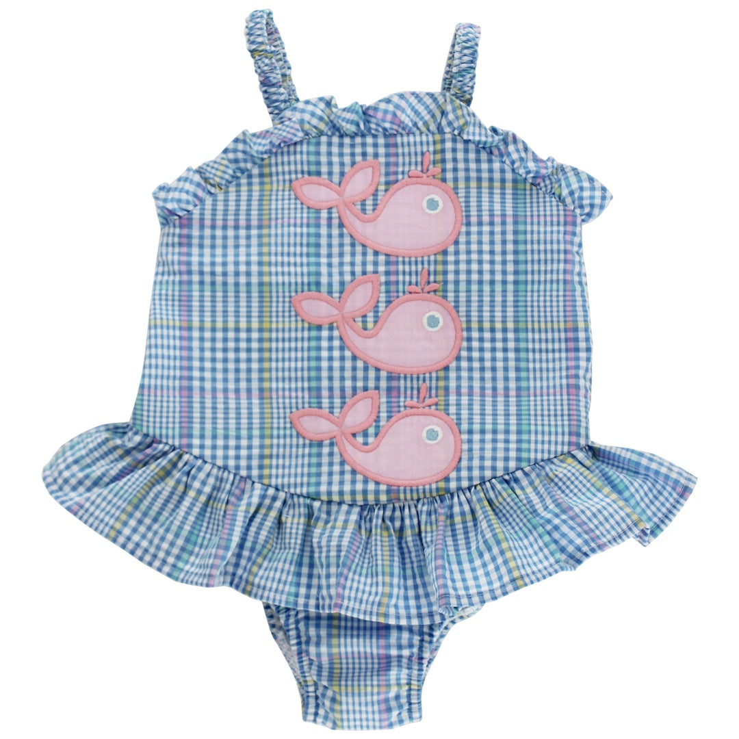Bailey Boys Whale Wishes 1 pc Swim W/Ruffle 26112-GSWR 5302