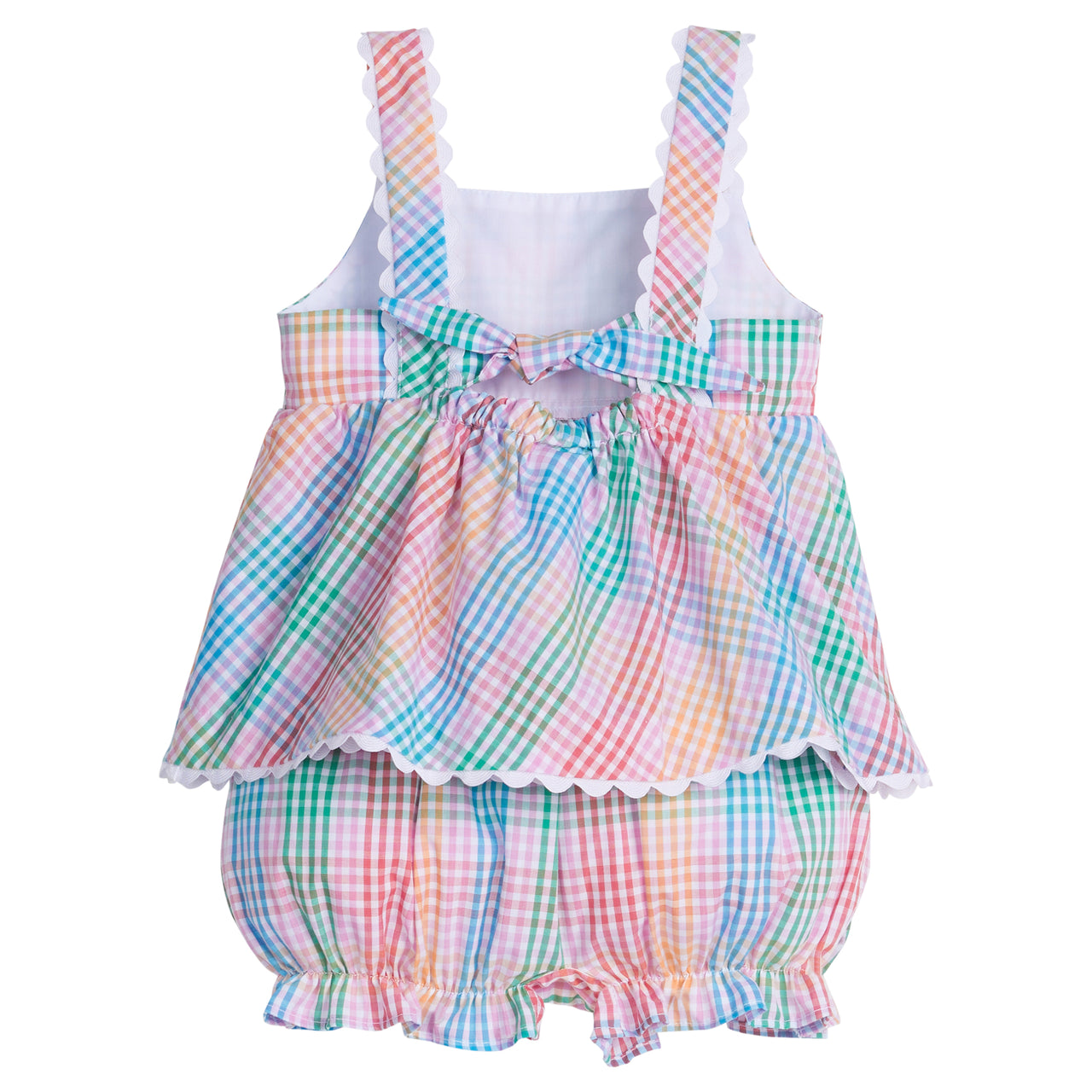 Little English Evie Bloomer Set Preppy Plaid 5202