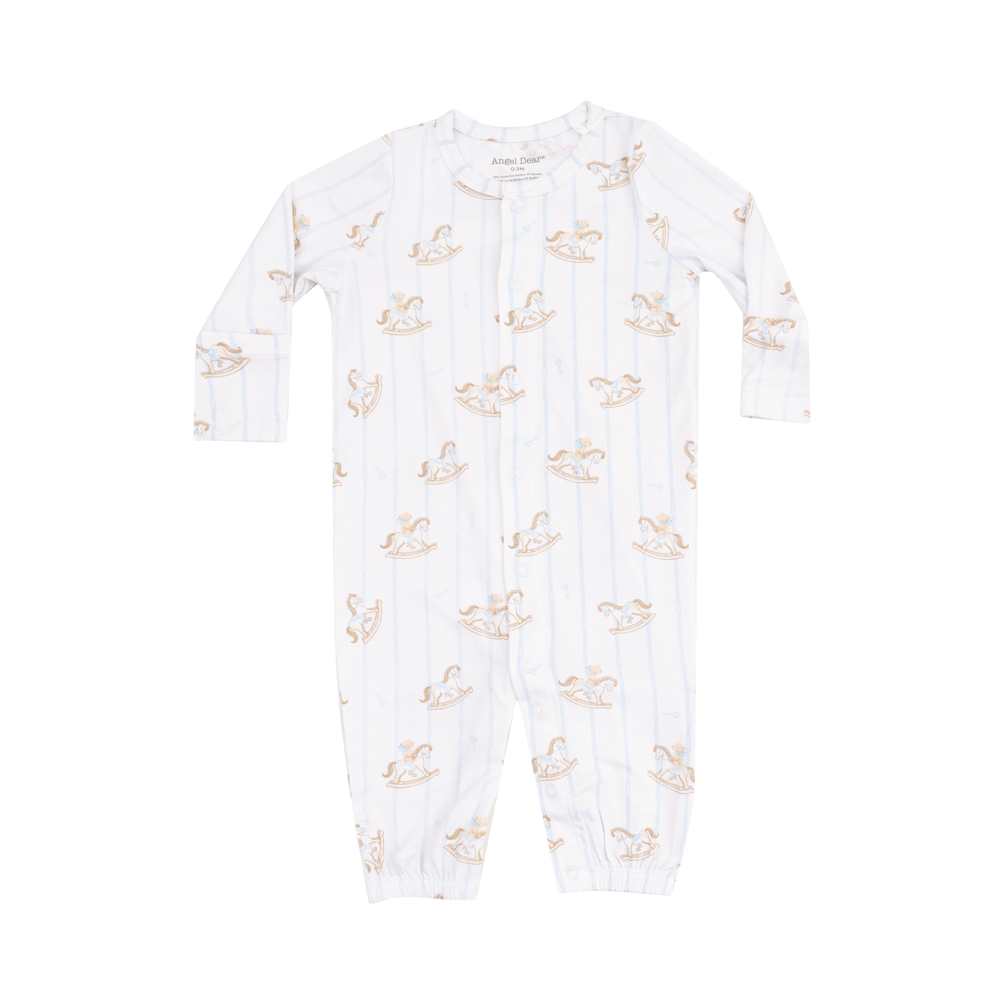 Angel Dear Vintage Rocking Horse Convertible Gown 0/3m 5202