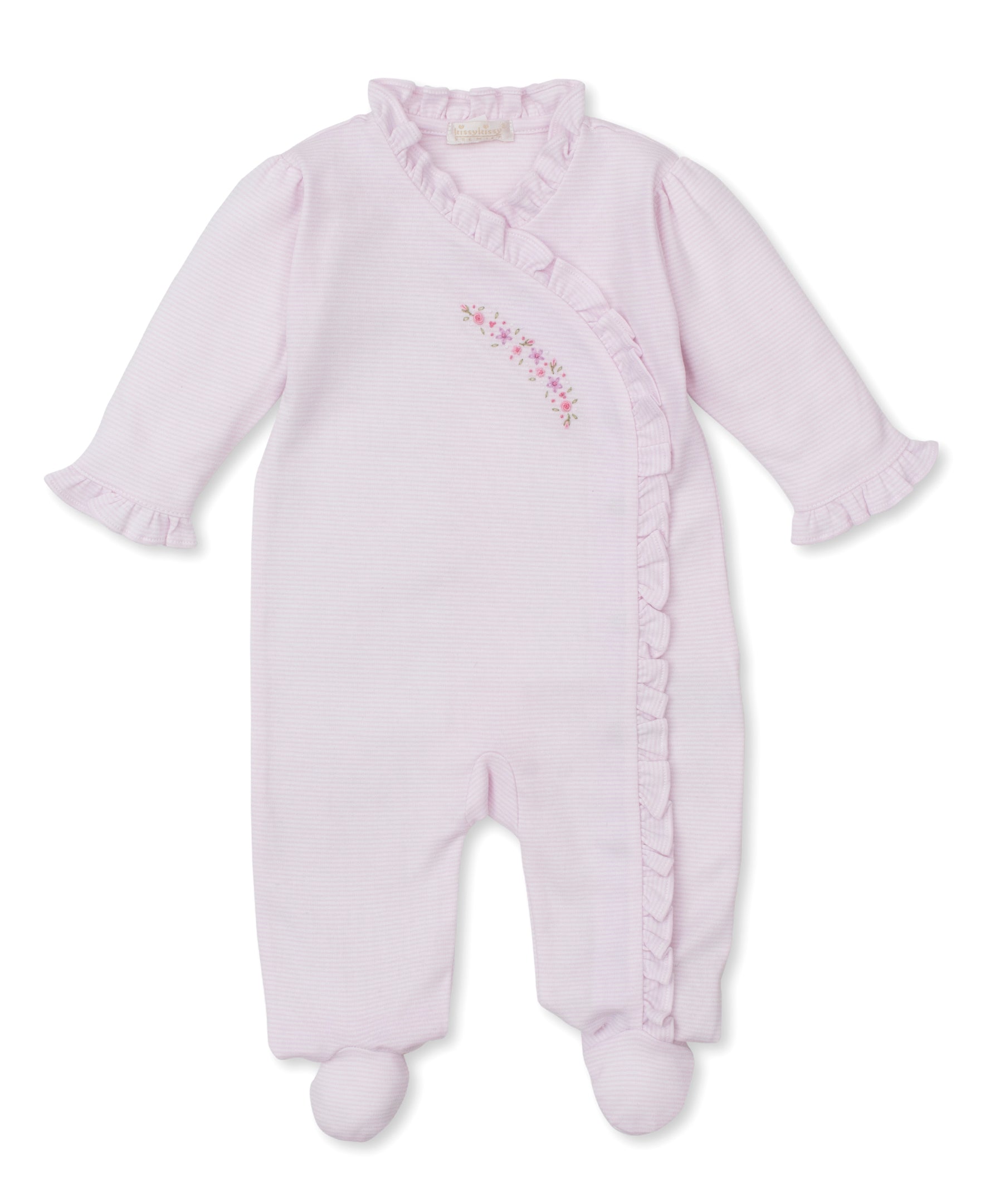 Kissy Kissy CLB Fall Medley Footie W/Hand Emb STR  25 5207