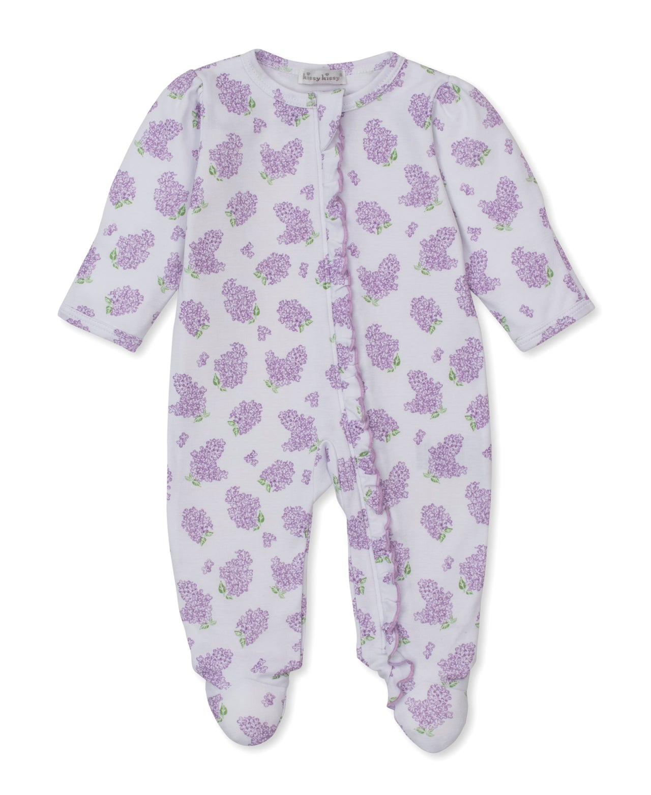 Kissy Kissy Lilac Love Footie W/Zip 5212