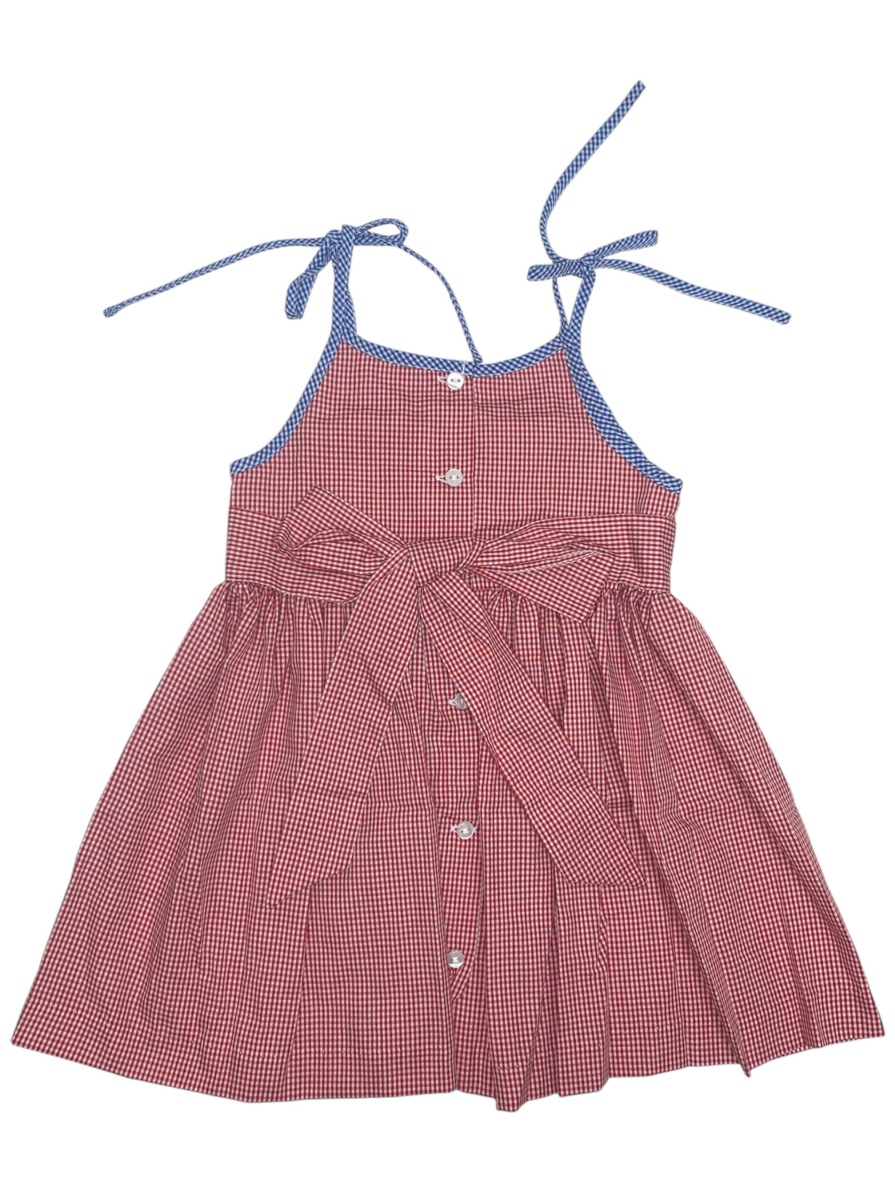 Lulu Bebe Flag Smocked Spaghetti Strap Shortset JOICE-S-28 5204