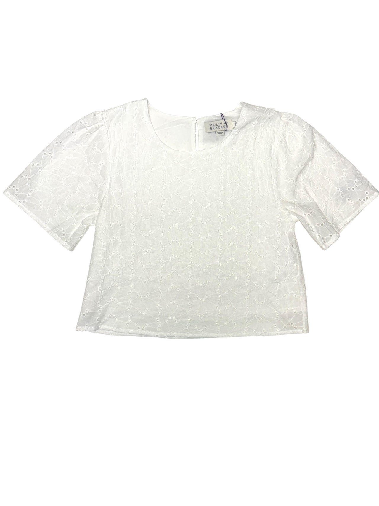 Molly Bracken Girls Woven Top White MGL730EP 5302