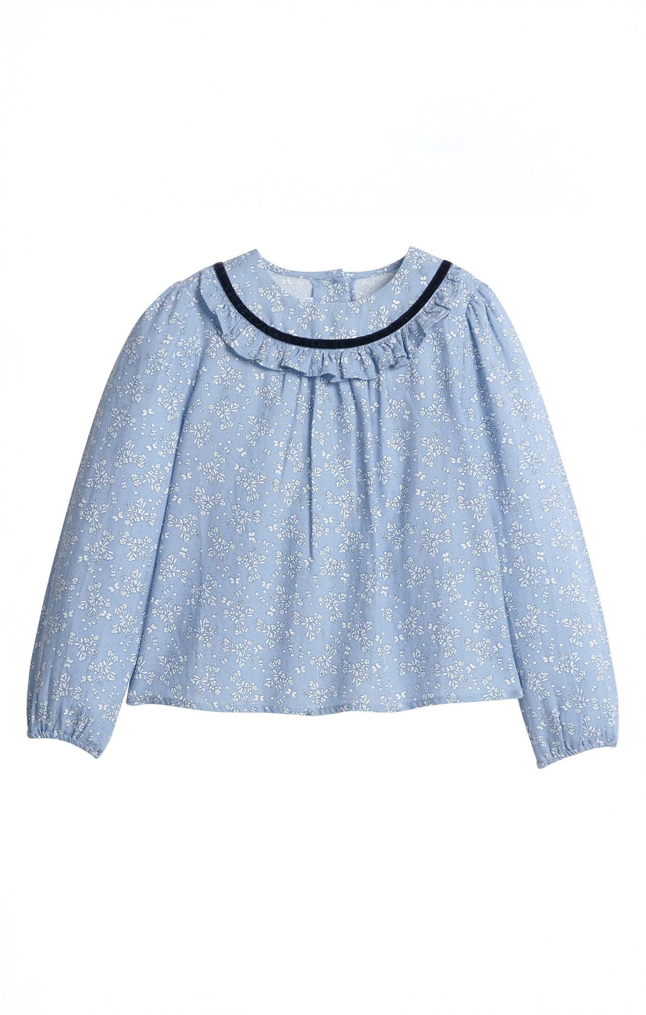 Little English Amelia Blouse Greystone Floral 5207