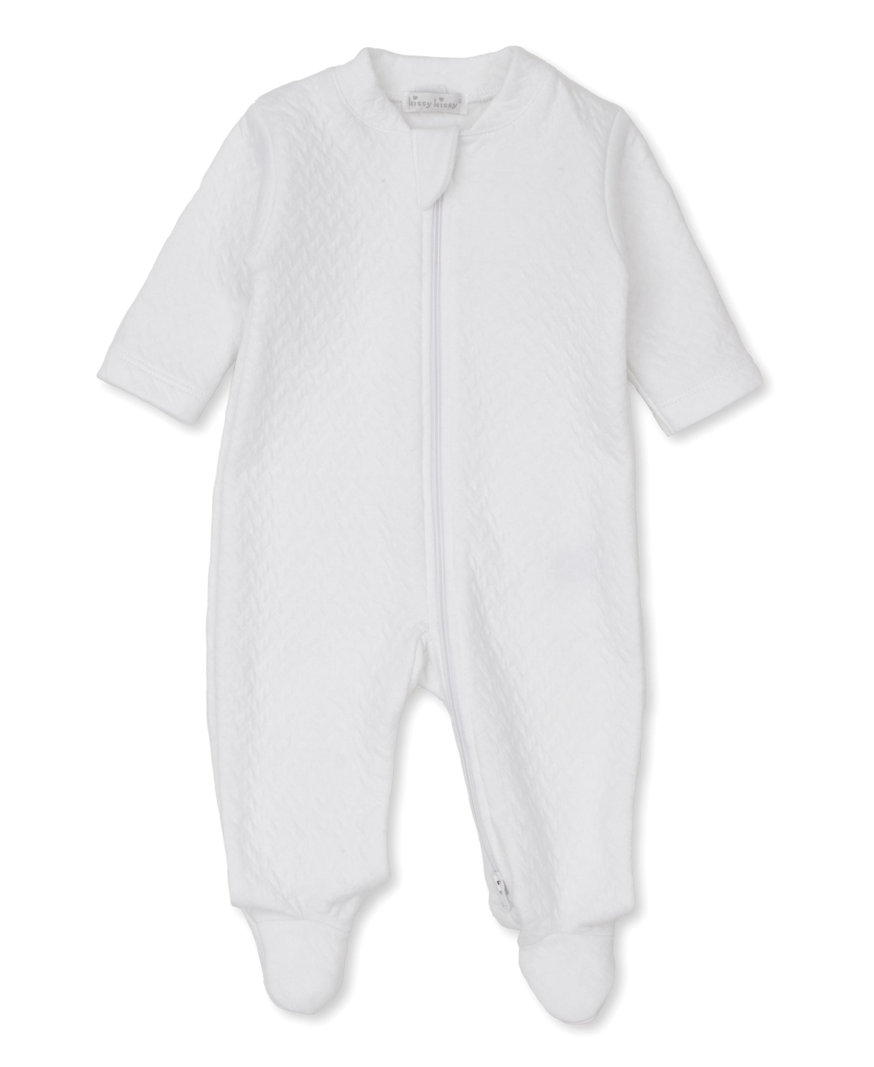 Kissy Kissy Jacquard Footie W/Zip 5007