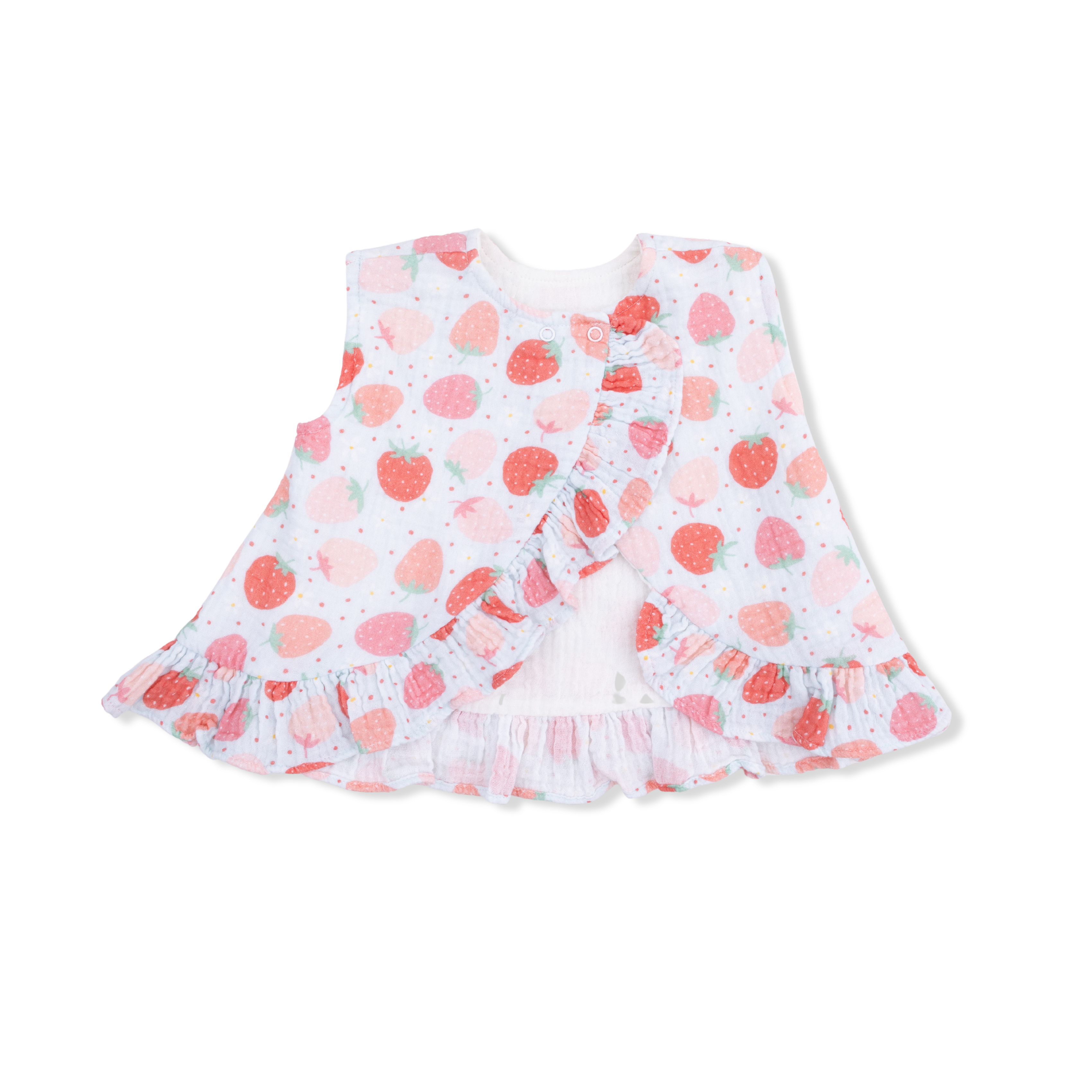 Angel Dear Strawberry Bliss Ruffle Back Top & Bloomer 1005S26 5302