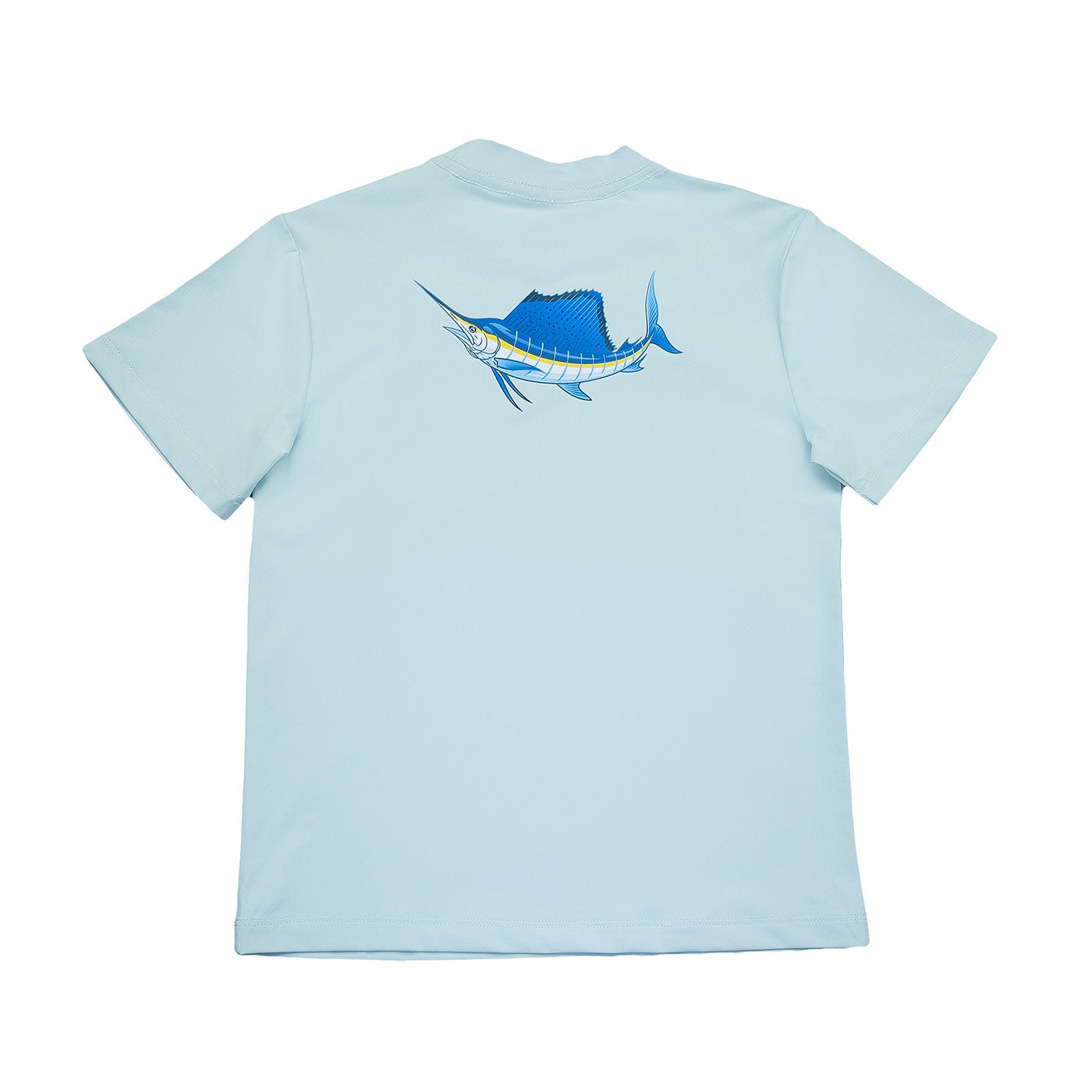Saltwater Boys Graphic Performance SS T-Shirt Light Blue Sailfish 4176 5302