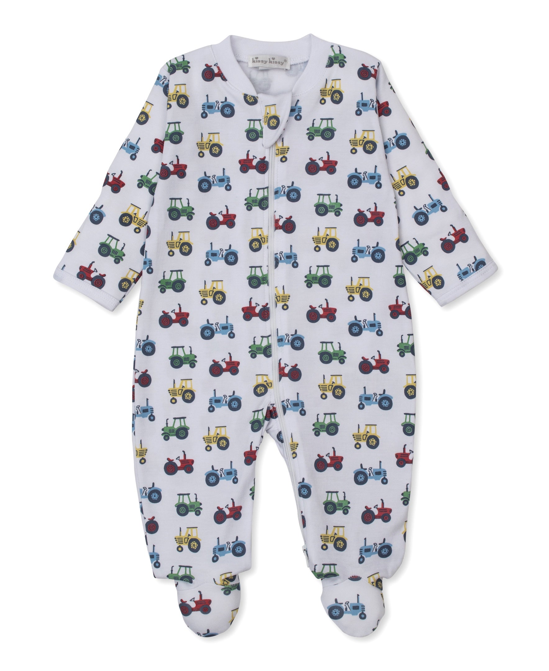 Kissy Kissy Trusty Tractors Footie W/Zip KBQ13567N-K999 5302