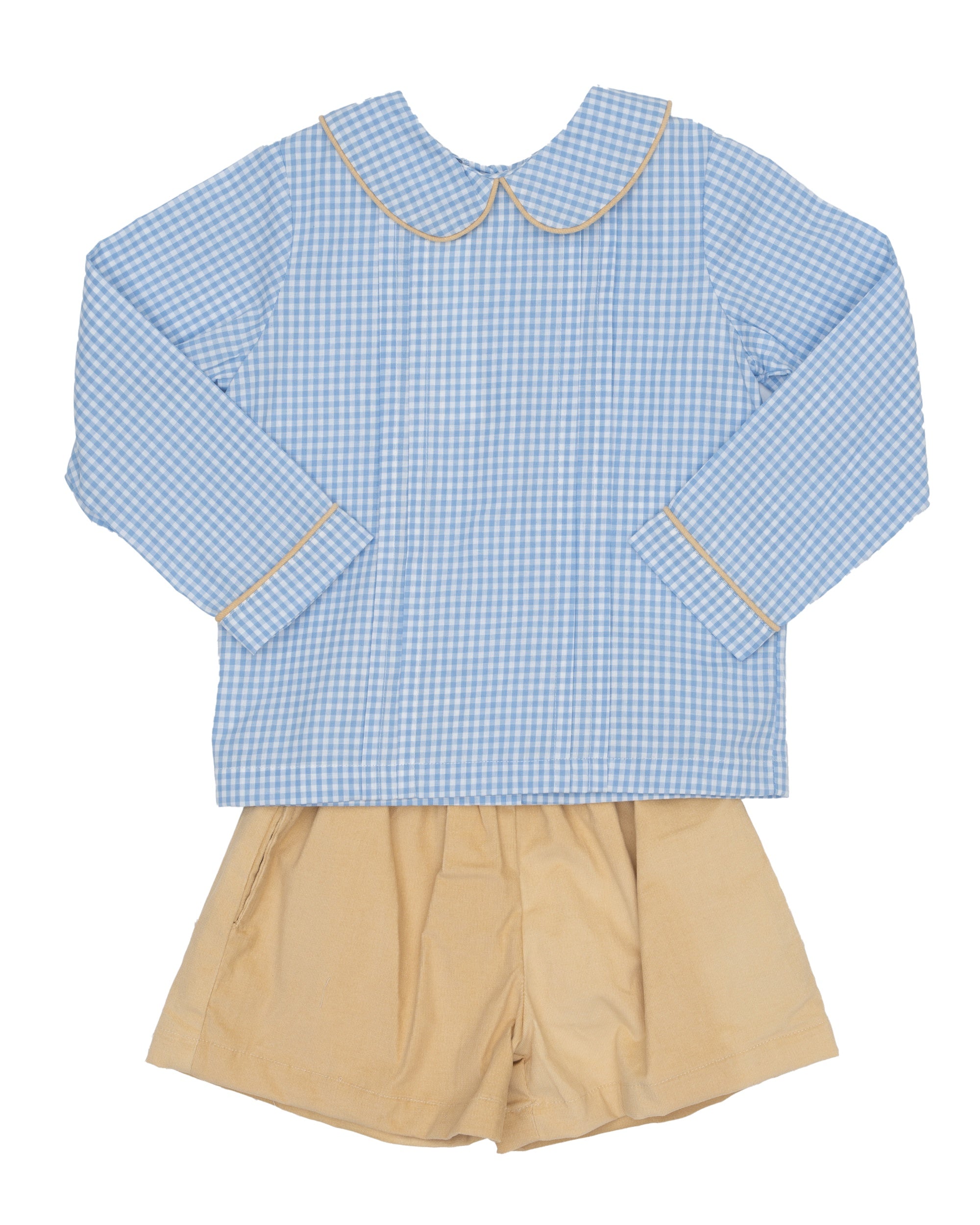 The Oaks John Tan & Blue Short Set 5306