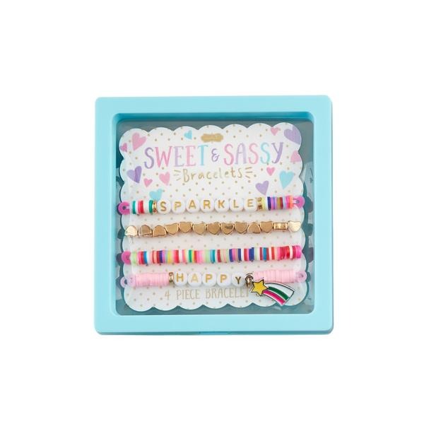 Mud Pie sweet and sassy bracelet sets