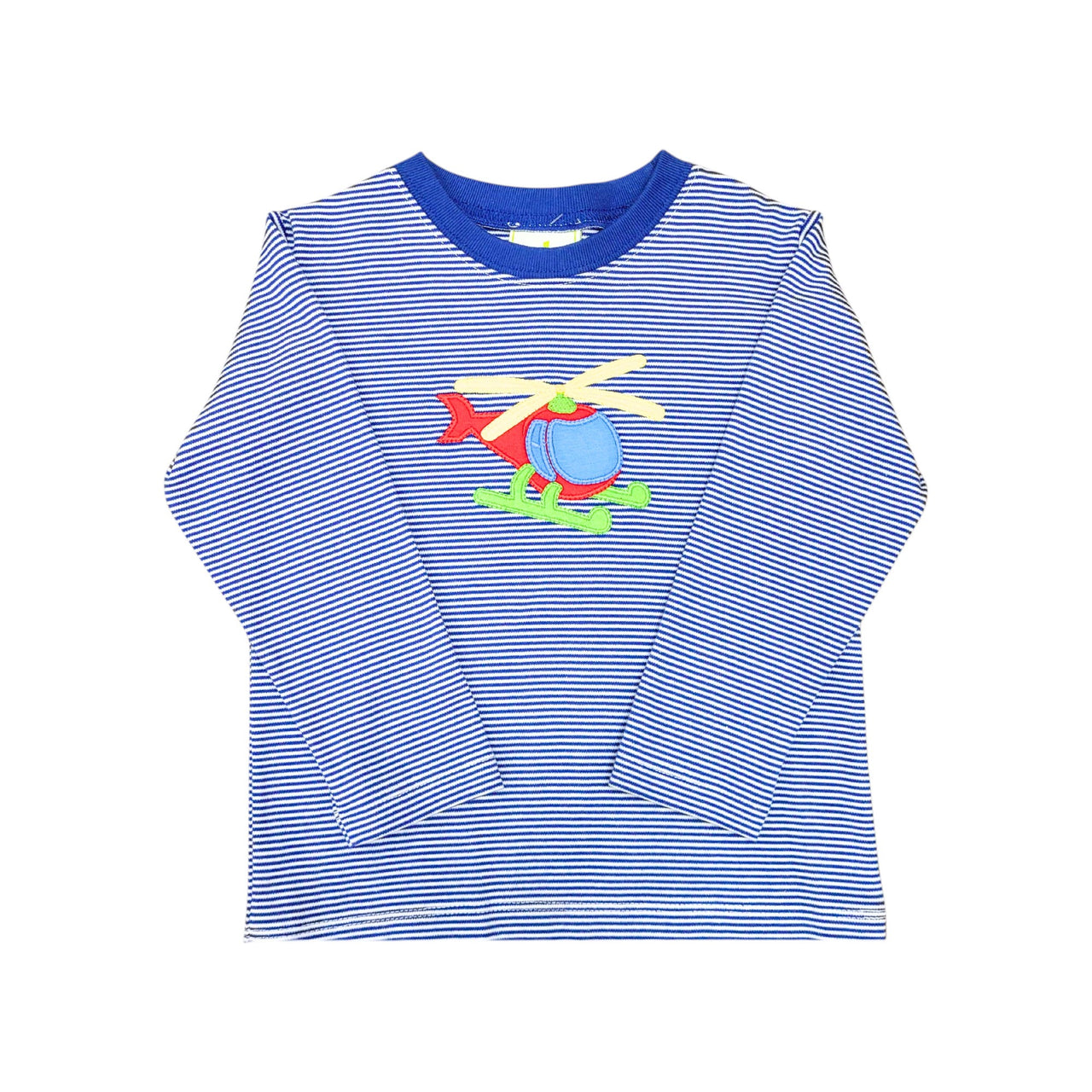 Zuccini Helicopter Harry's Play Tee Royal Blue Bitty Knit 5208