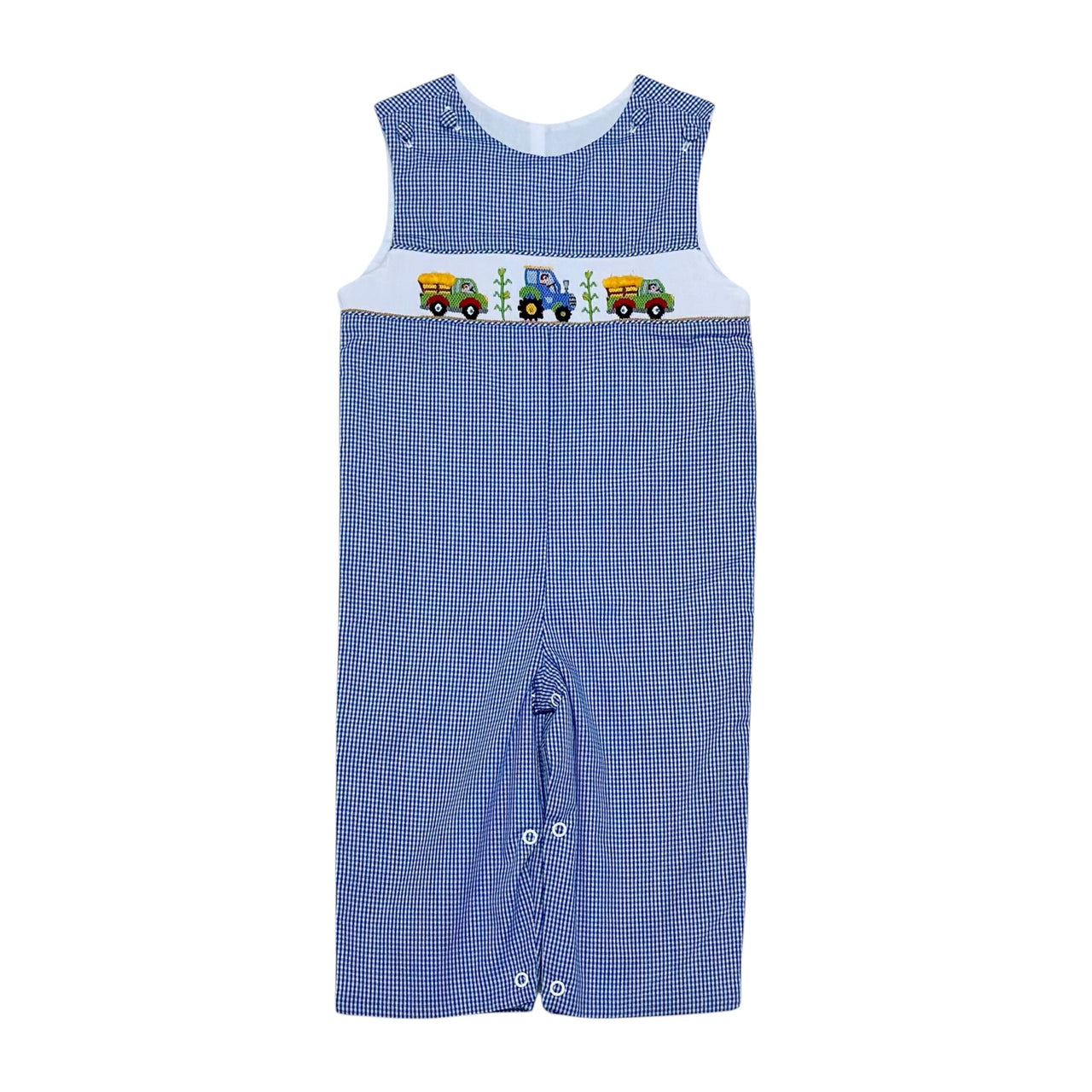 Zuccini Harvest Ashton Longall Royal Blue Mini gingham 5208