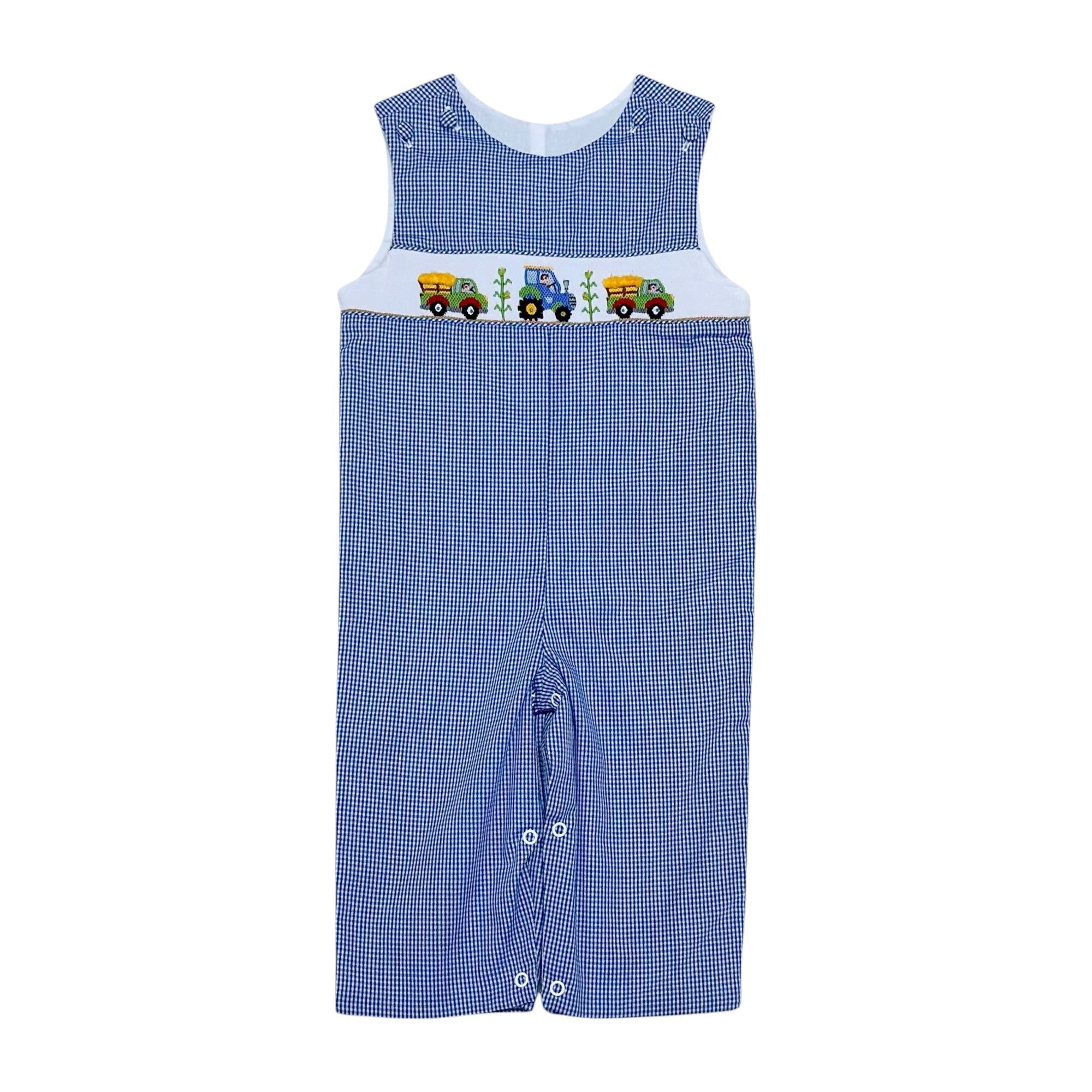 Zuccini Harvest Ashton Longall Royal Blue Mini gingham 5208