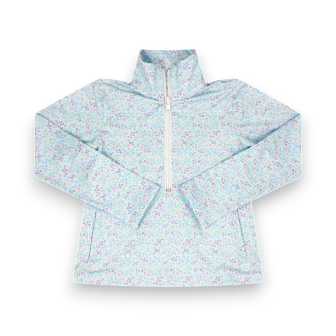 Set Athleisure Heather Half Zip Frosted Floral Pure Coconut 5207