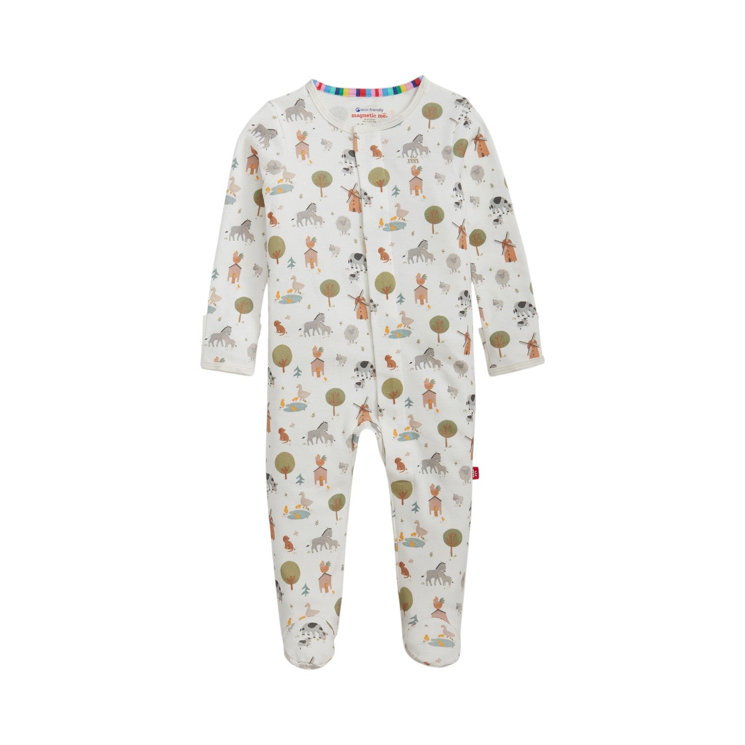 Magnetic Me Funny Farm Organic Cotton Footie 5208