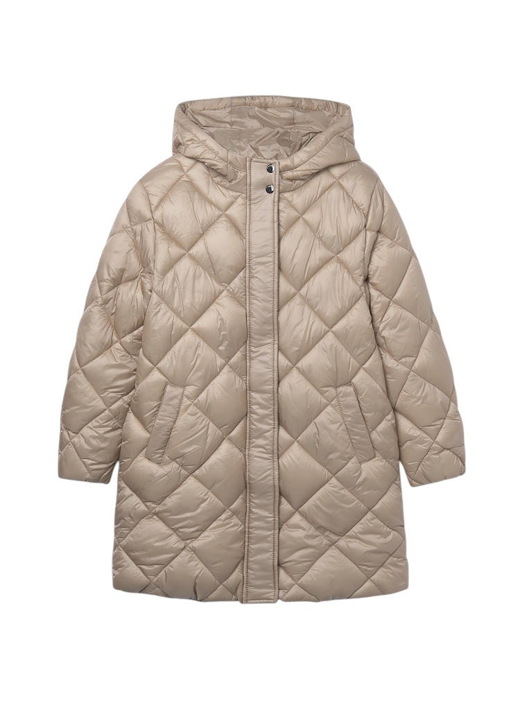 Mayoral Long Quilted Coat Bark 7432 5208