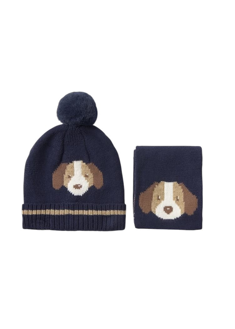 Mayoral Hat/Scarf Set Puppy Night 10018 5208