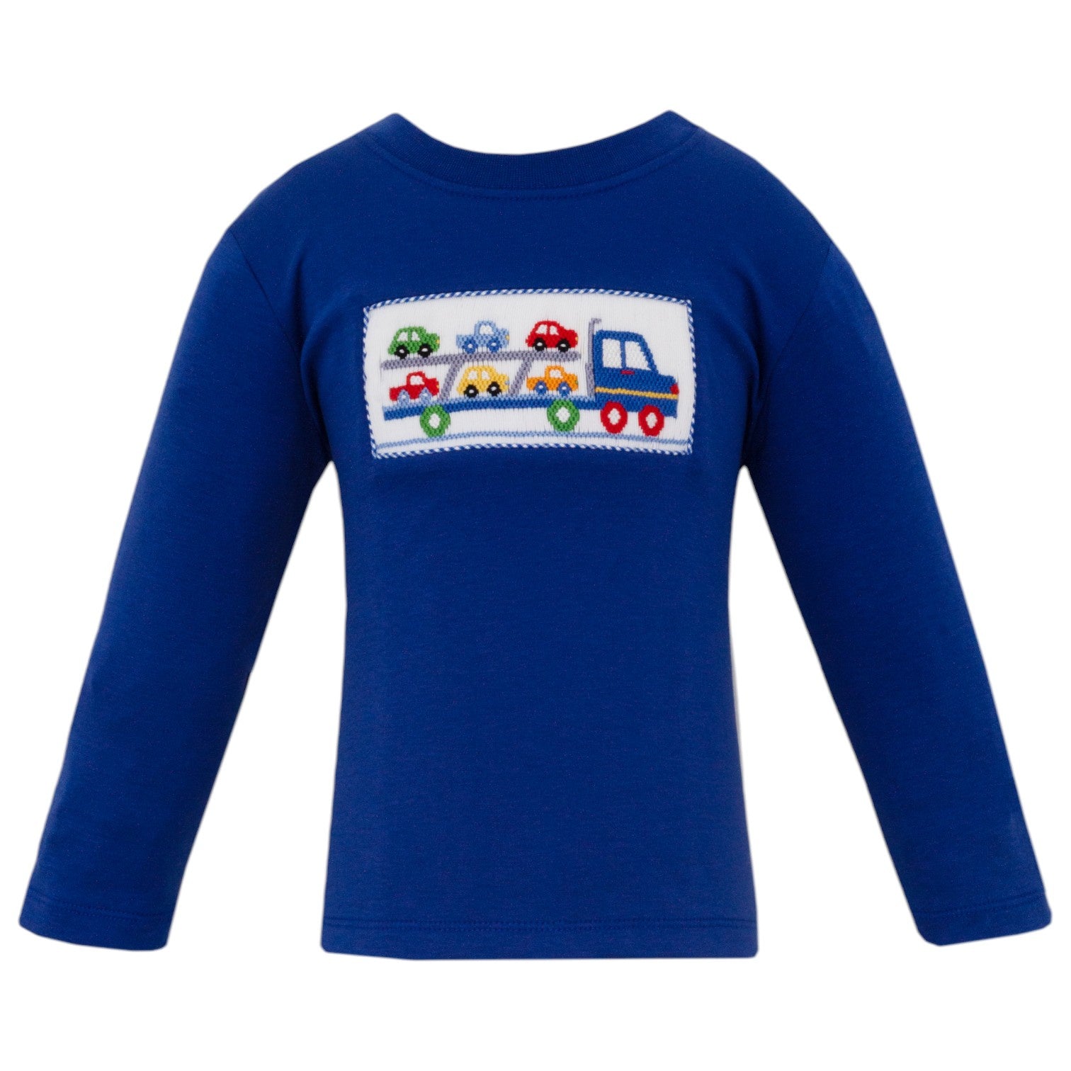 Anavini Trailer Trucks Royal Blue Knit Boy's T-Shirt L/S 541PL-VF25 5209