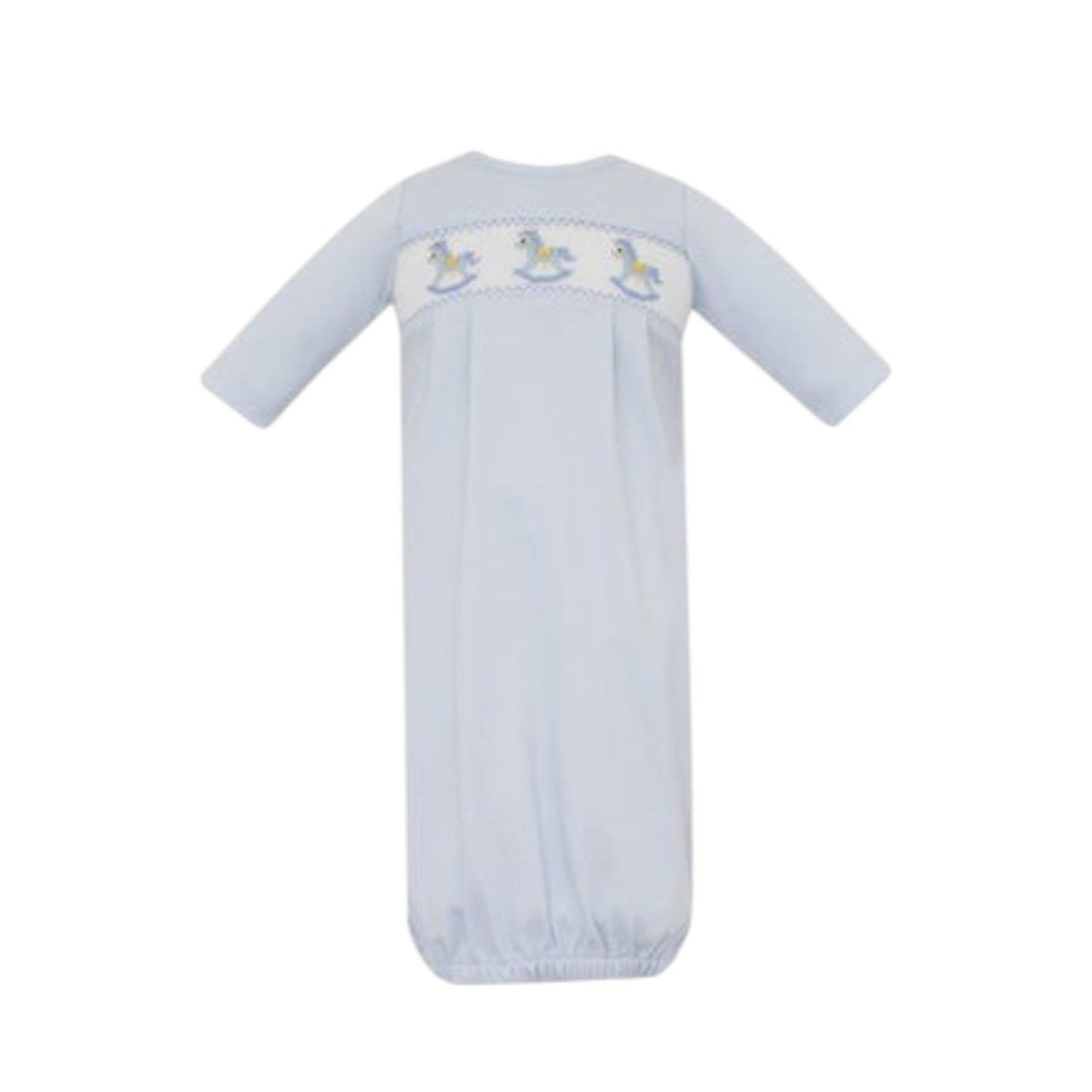 Petit Bebe Rocking Horses Lt Blue Knit Boy's Sac L/S 431SAB-MF25 5208