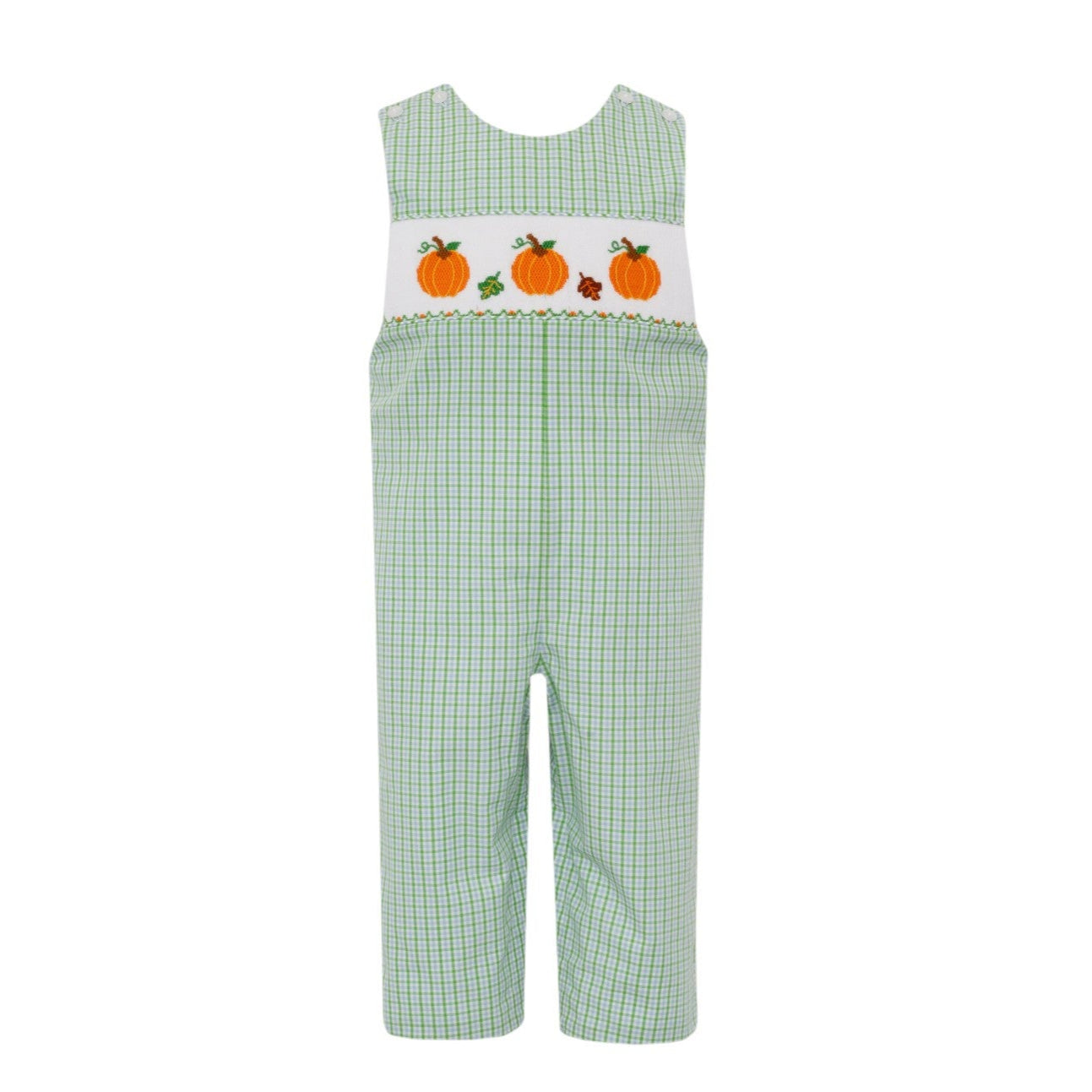 Anavini Pumpkin Boy's Green &  Blue Check Boy's Long Jon Jon 502K-V25 5208