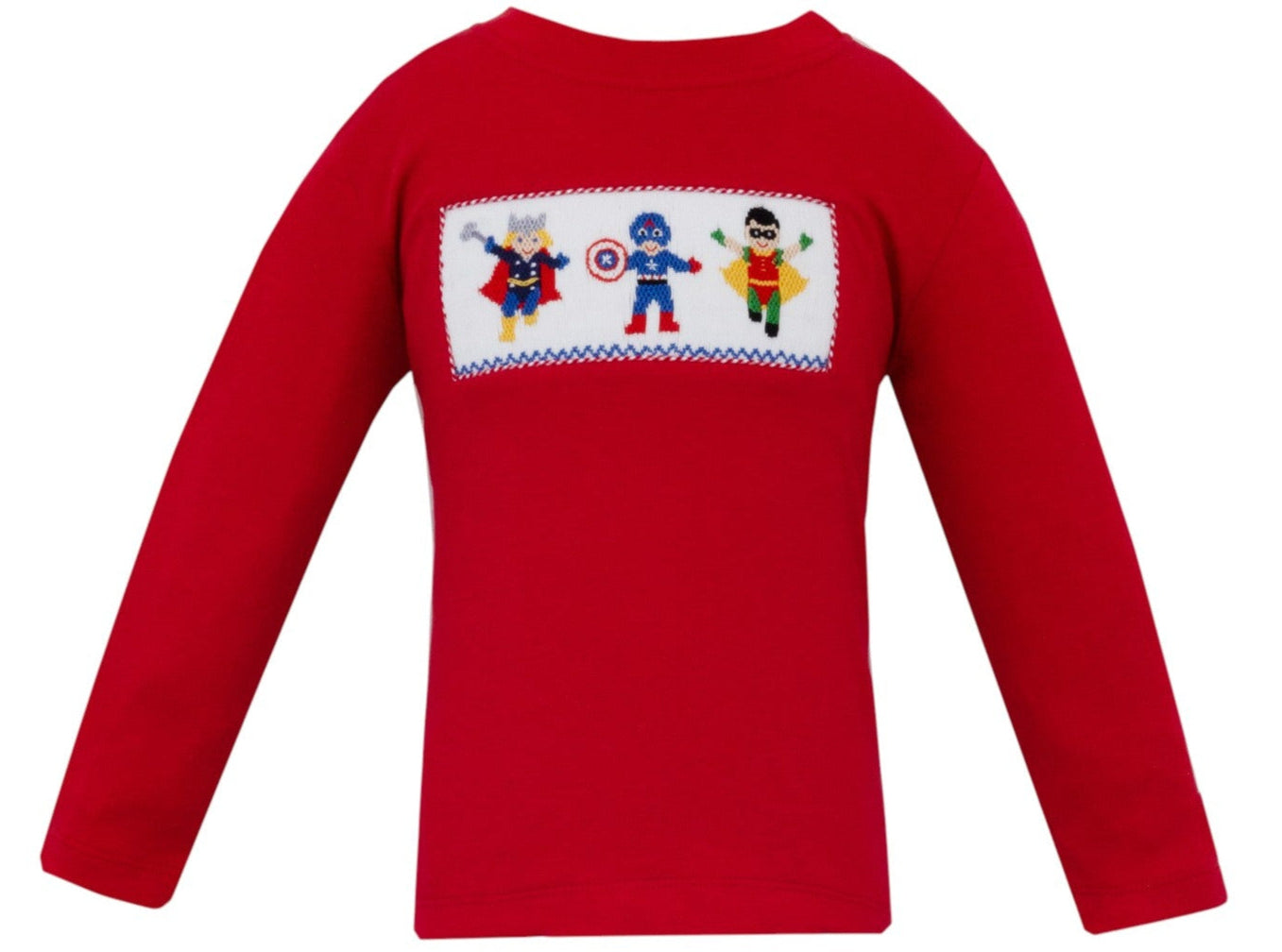 Anavini Super Heroes Red Knit Boy's T-Shirt L/S 548PL-VF25 5209