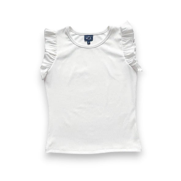 Little Olin Rib Flutter Sleeve Muscle Tank A29