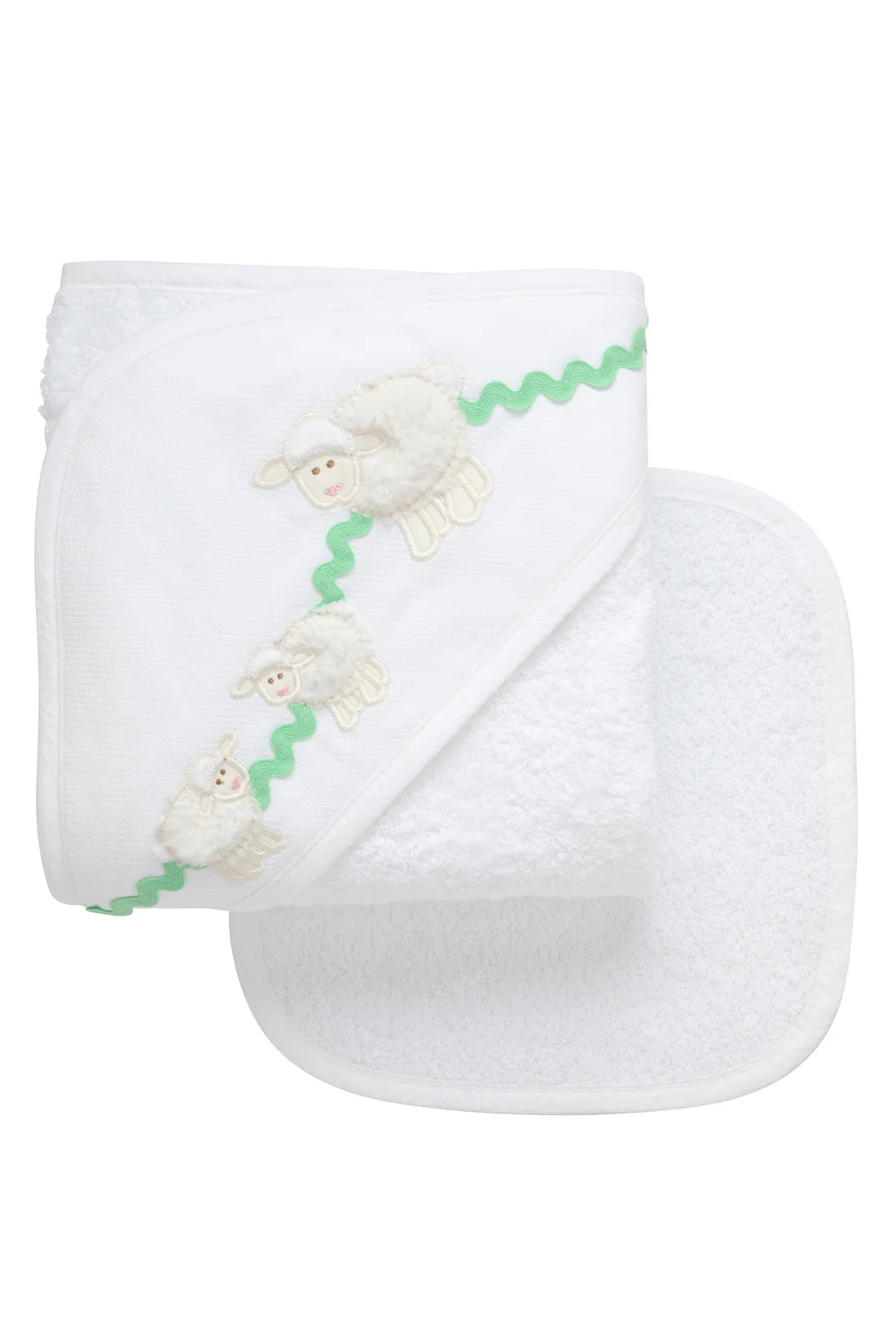 3 Marthas applique hooded towel set NEW